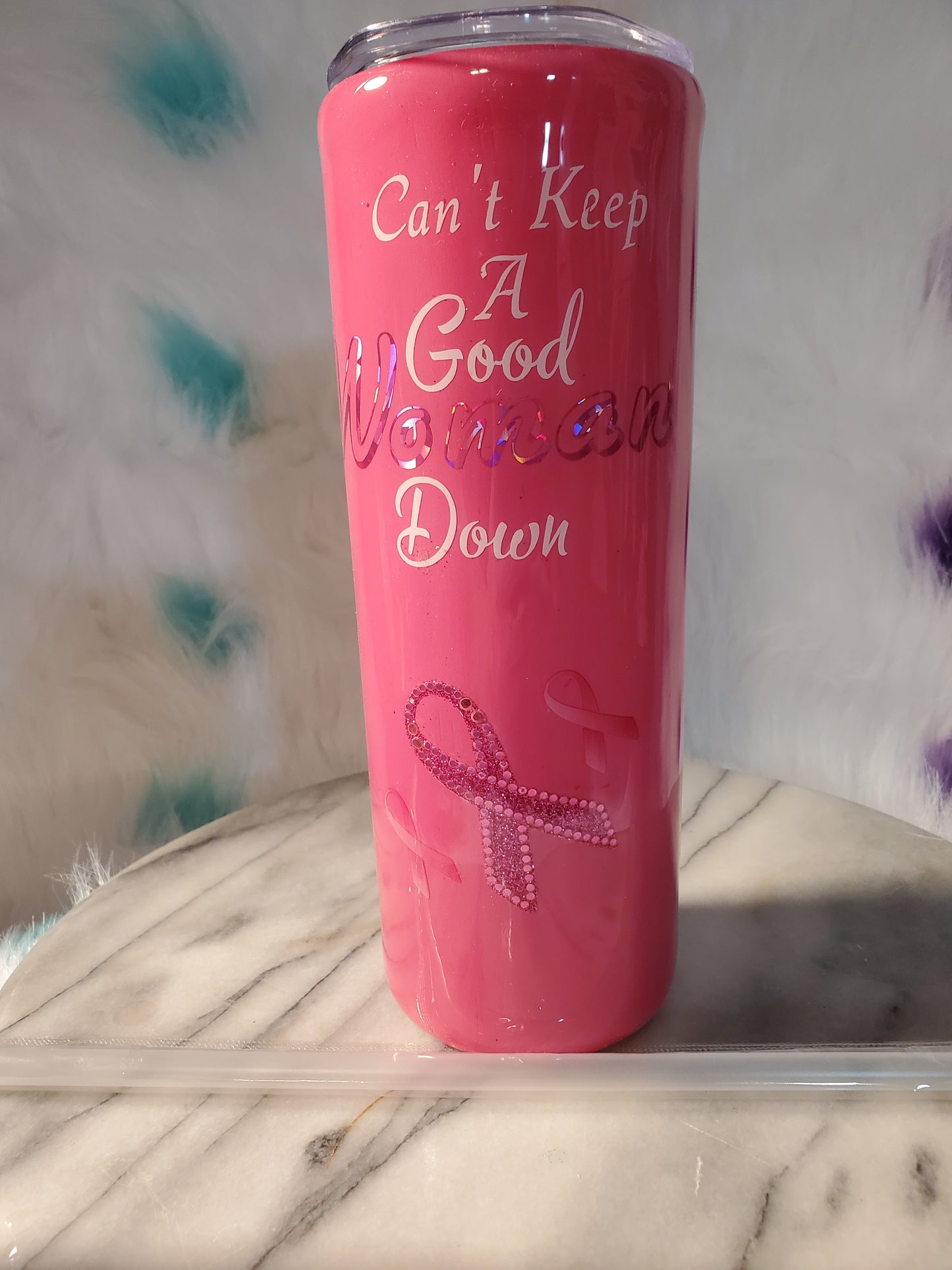 30 oz Can't keep a good woman down double wall stainless steel tumbler cup