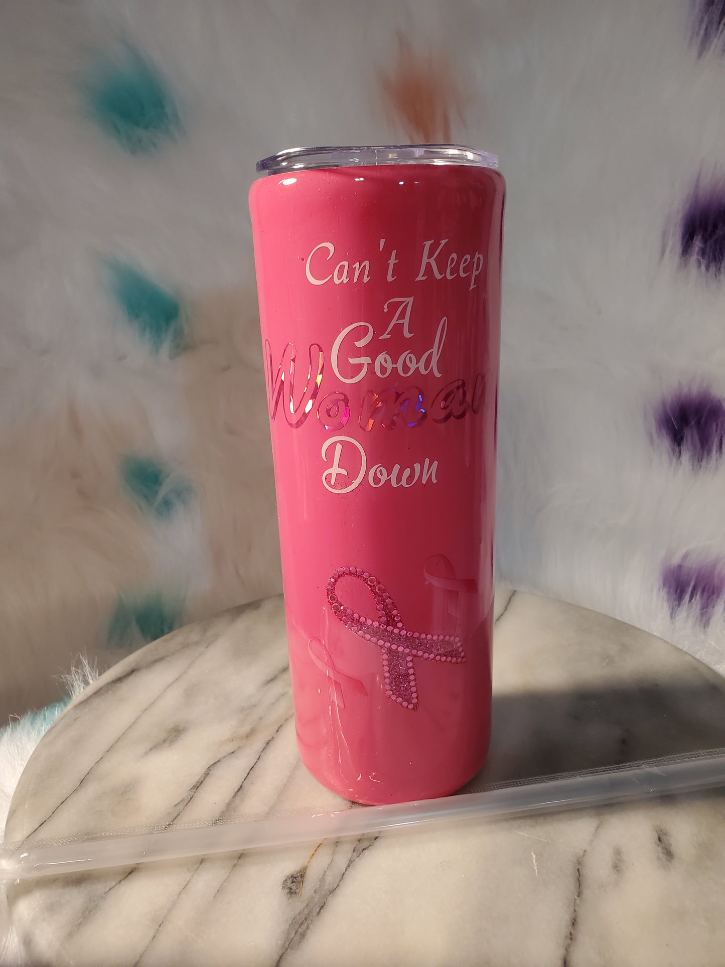 30 oz Can't keep a good woman down double wall stainless steel tumbler cup