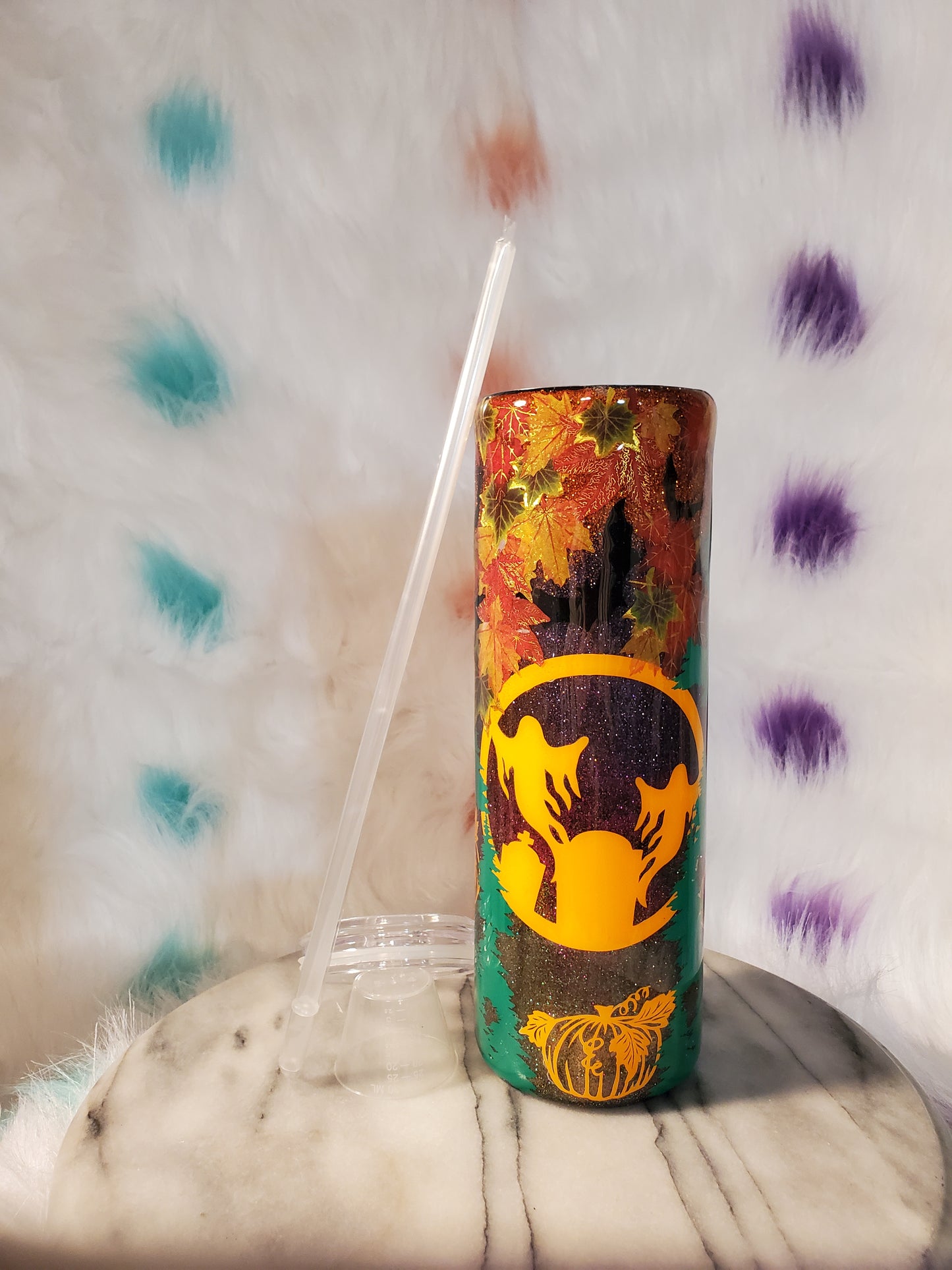 30 oz Happy Halloween double wall stainless steel tumbler cup
