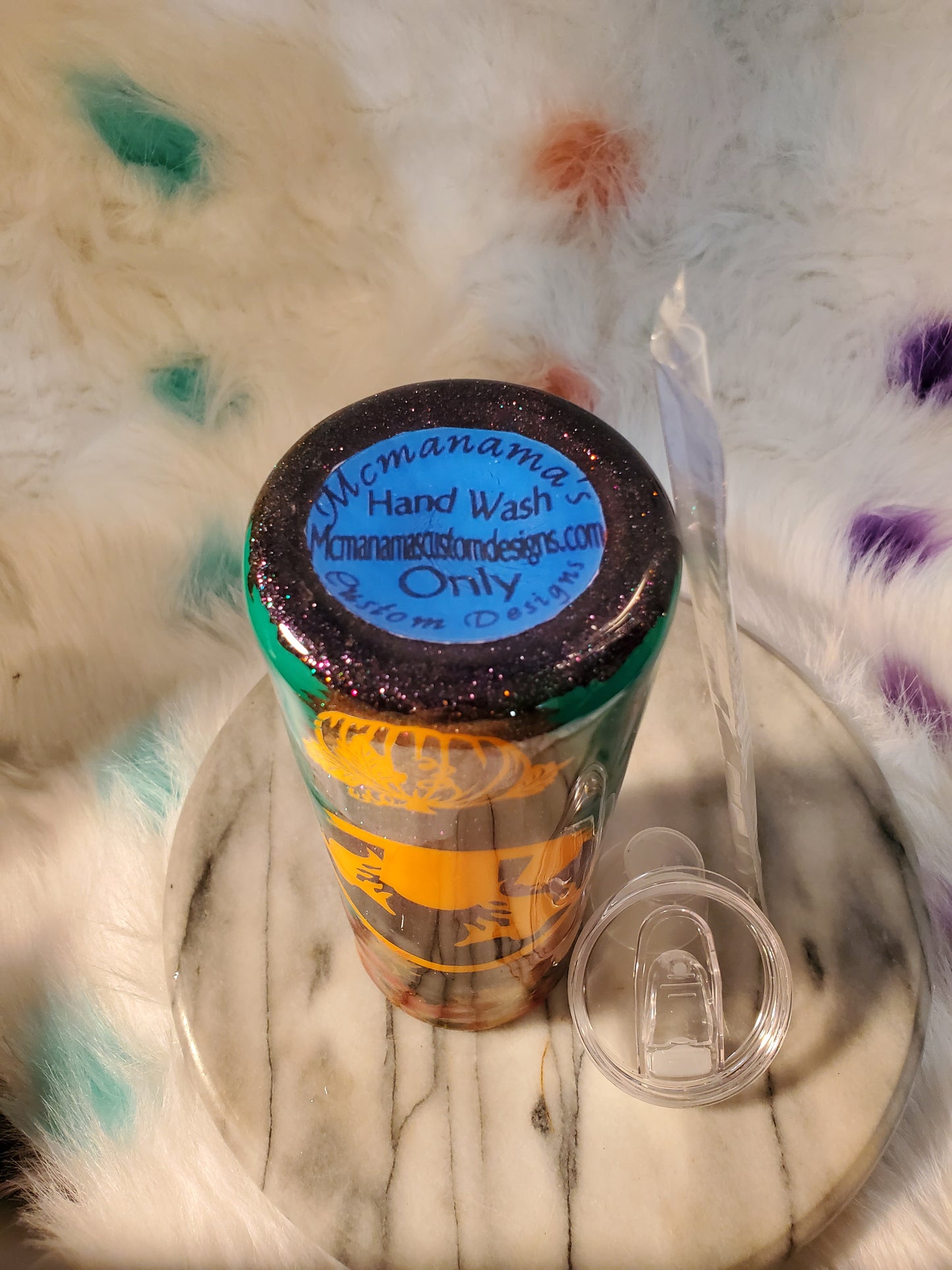 30 oz Happy Halloween double wall stainless steel tumbler cup