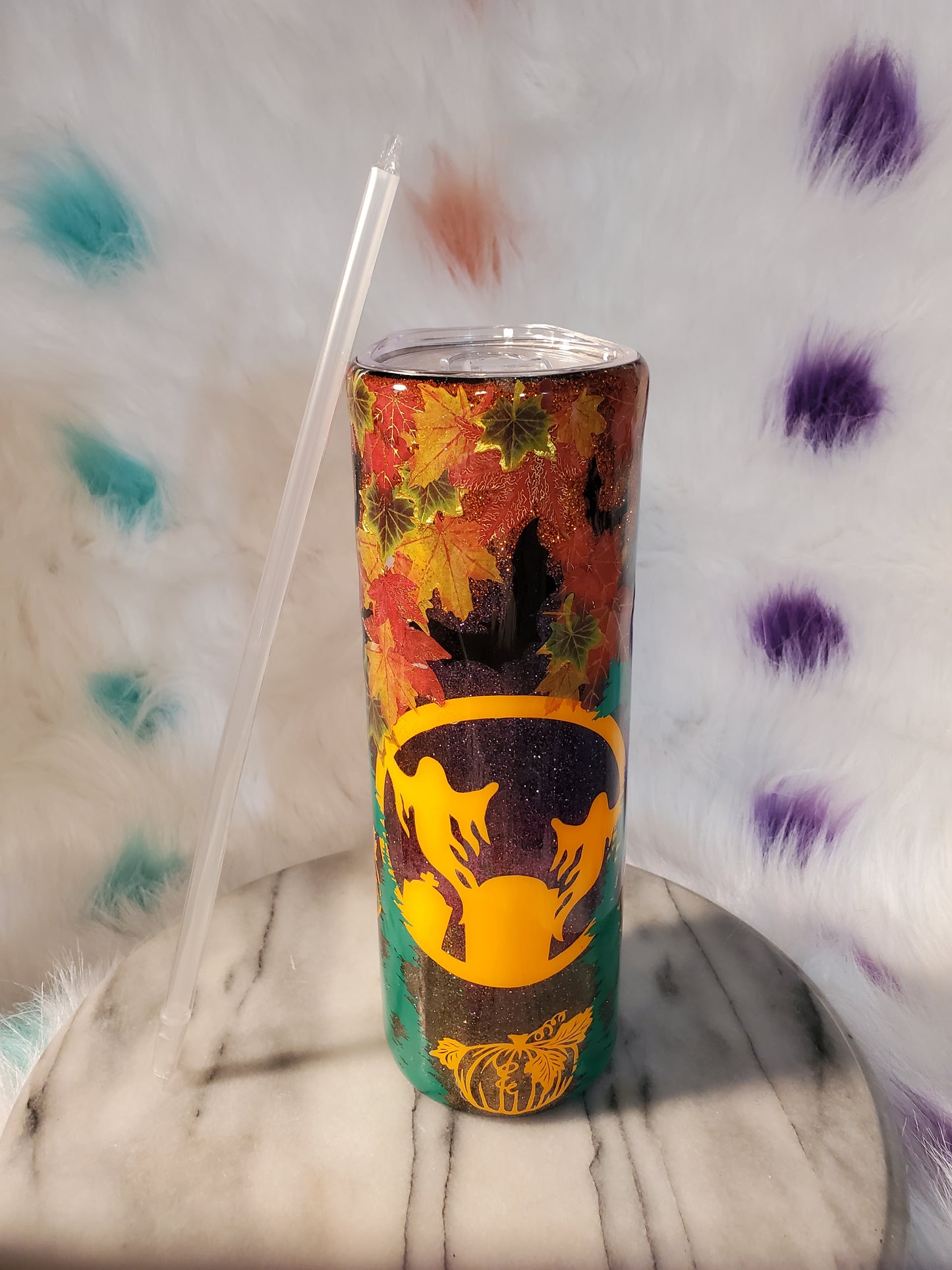 30 oz Happy Halloween double wall stainless steel tumbler cup