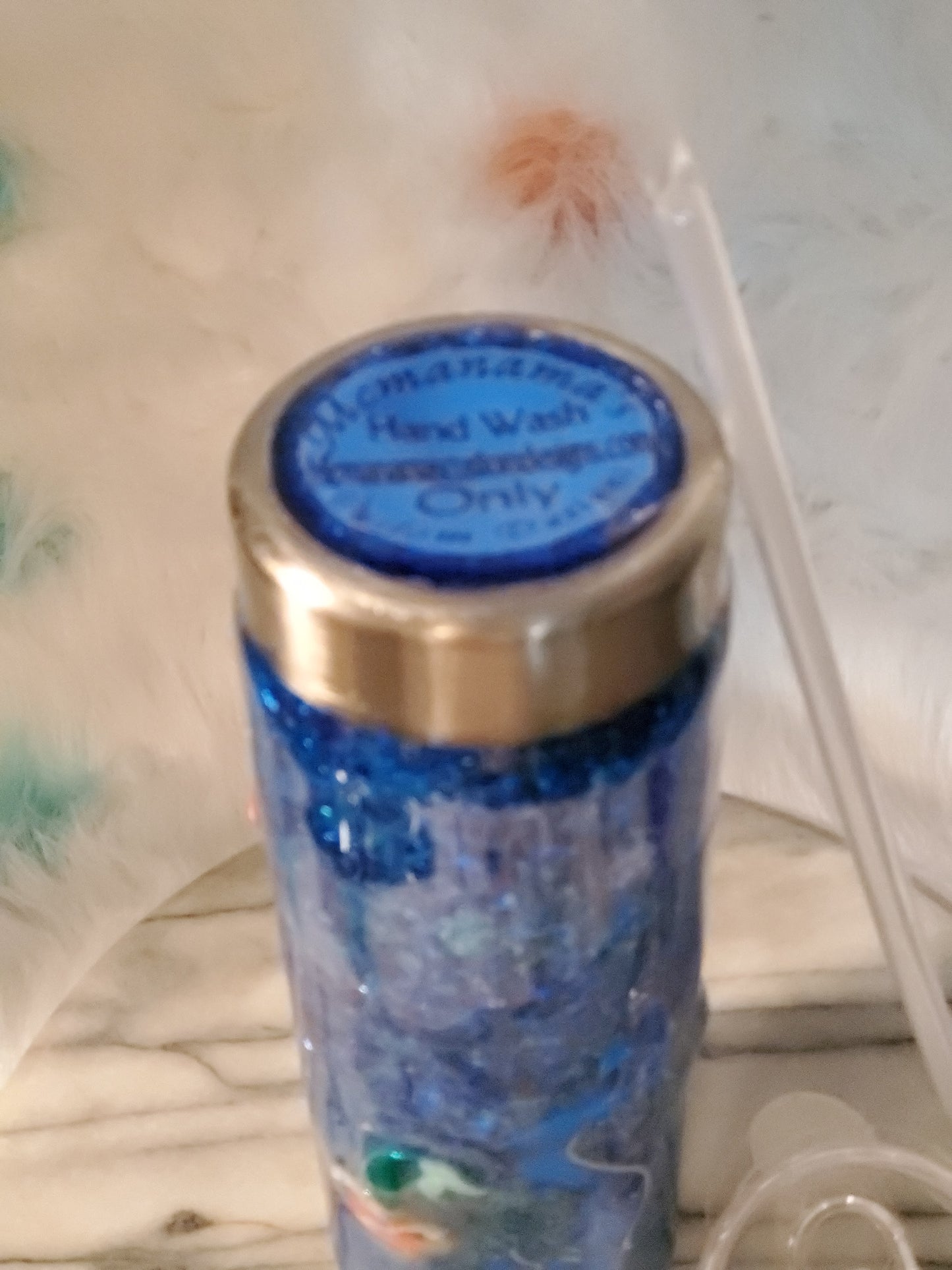 30 oz Double wall insulated of course I drink like a fish I'm a mermaid tumbler cup