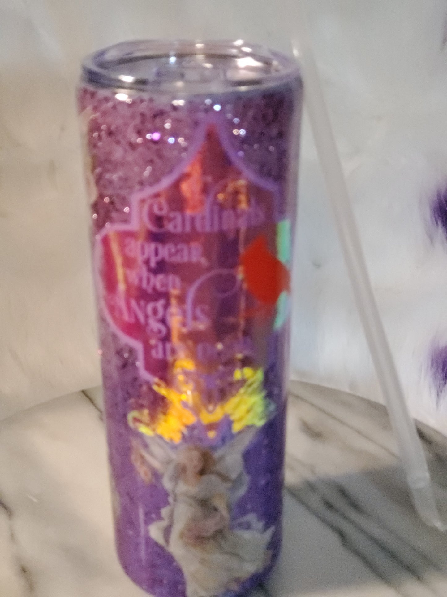 30 oz When a cardinal appears double wall stainless steel tumbler cup.