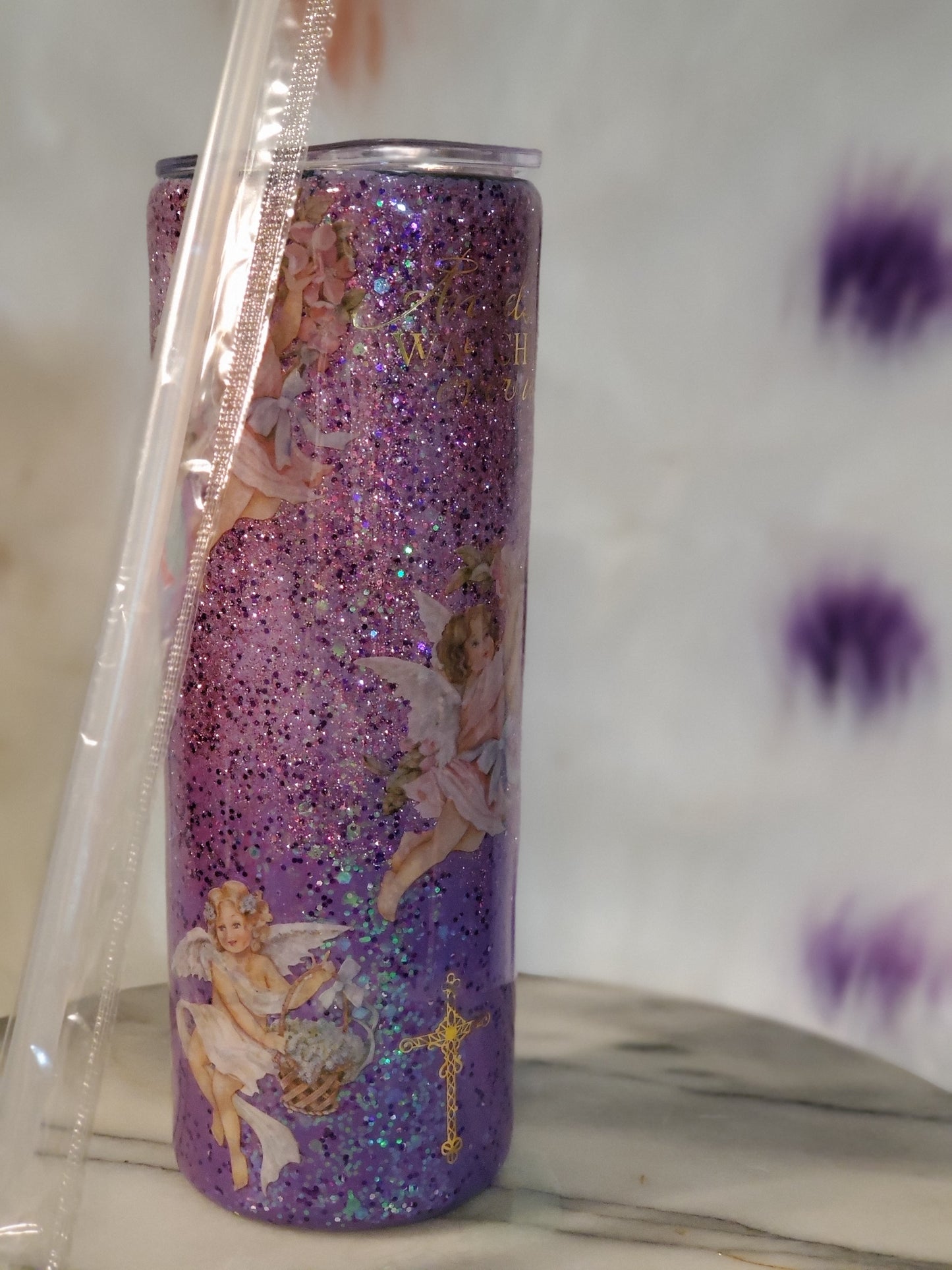 30 oz When a cardinal appears double wall stainless steel tumbler cup.