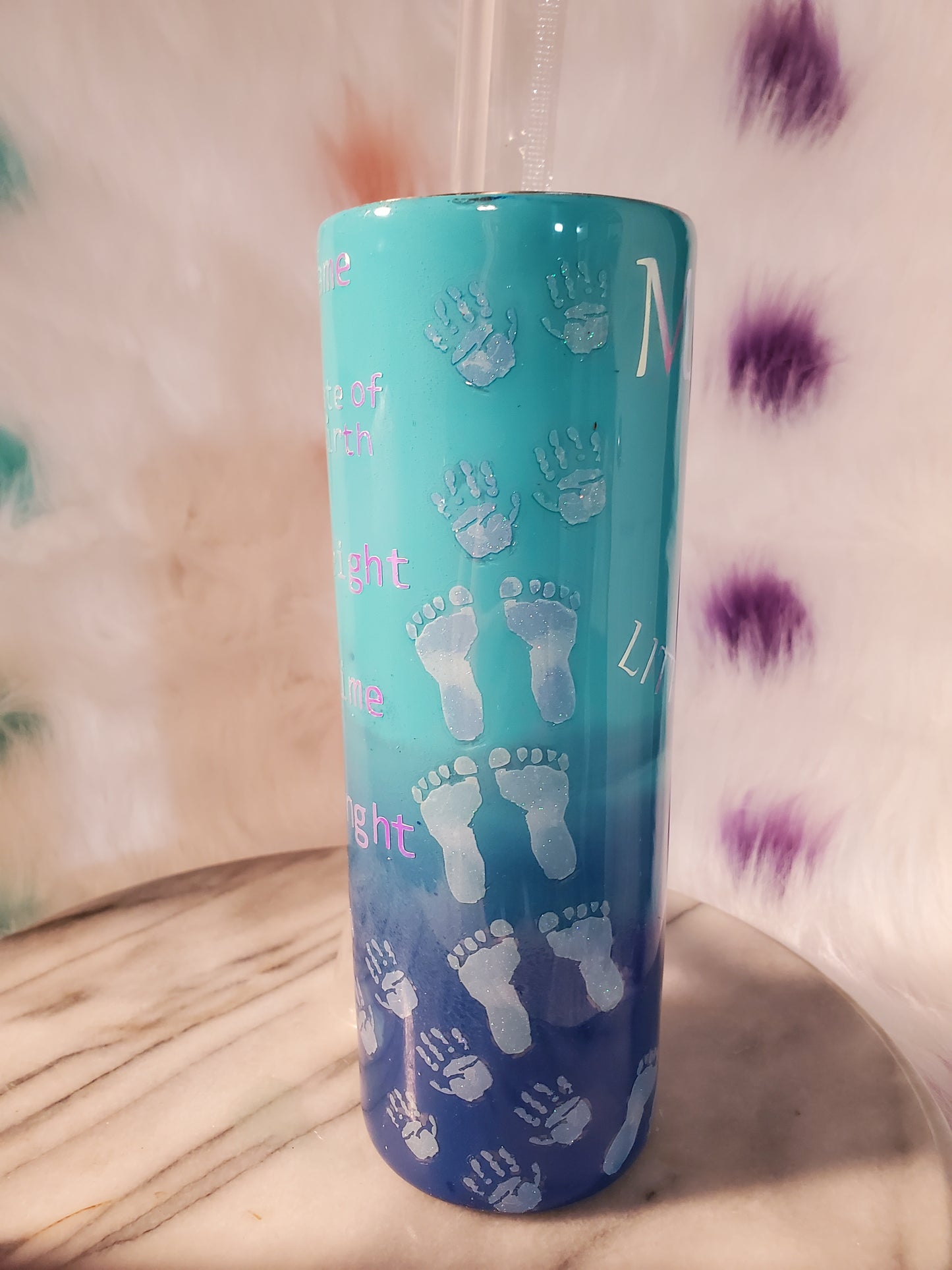 30 oz Mama's little miracle stainless steel tumbler cup