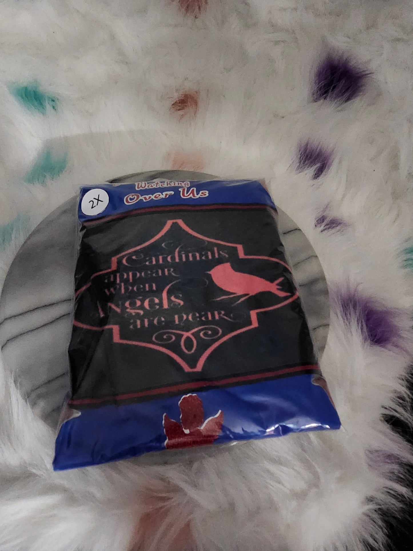 Cardinal appears when Angels are near blue Tshirt.