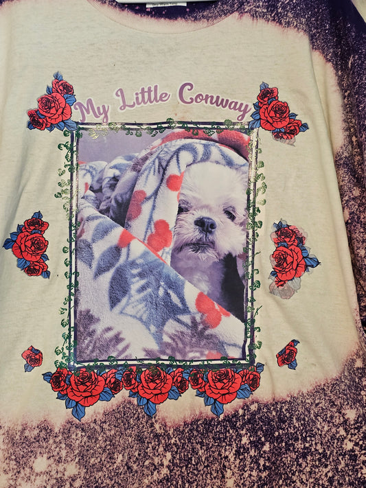 Size 3x 100% cotton My little conway bleach die shirt