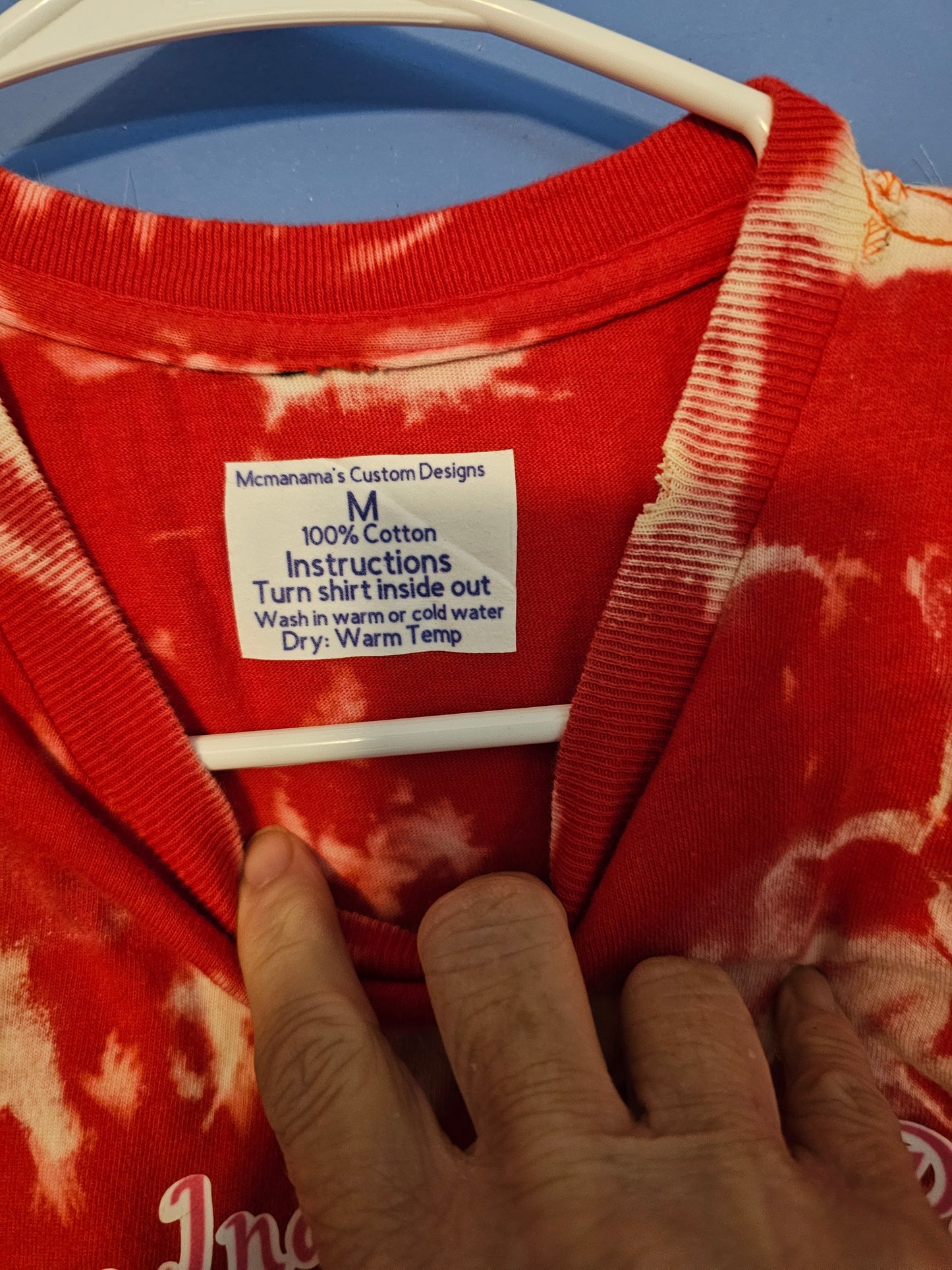 Size M 100% cotton bleach dye Happy independence day TShirts