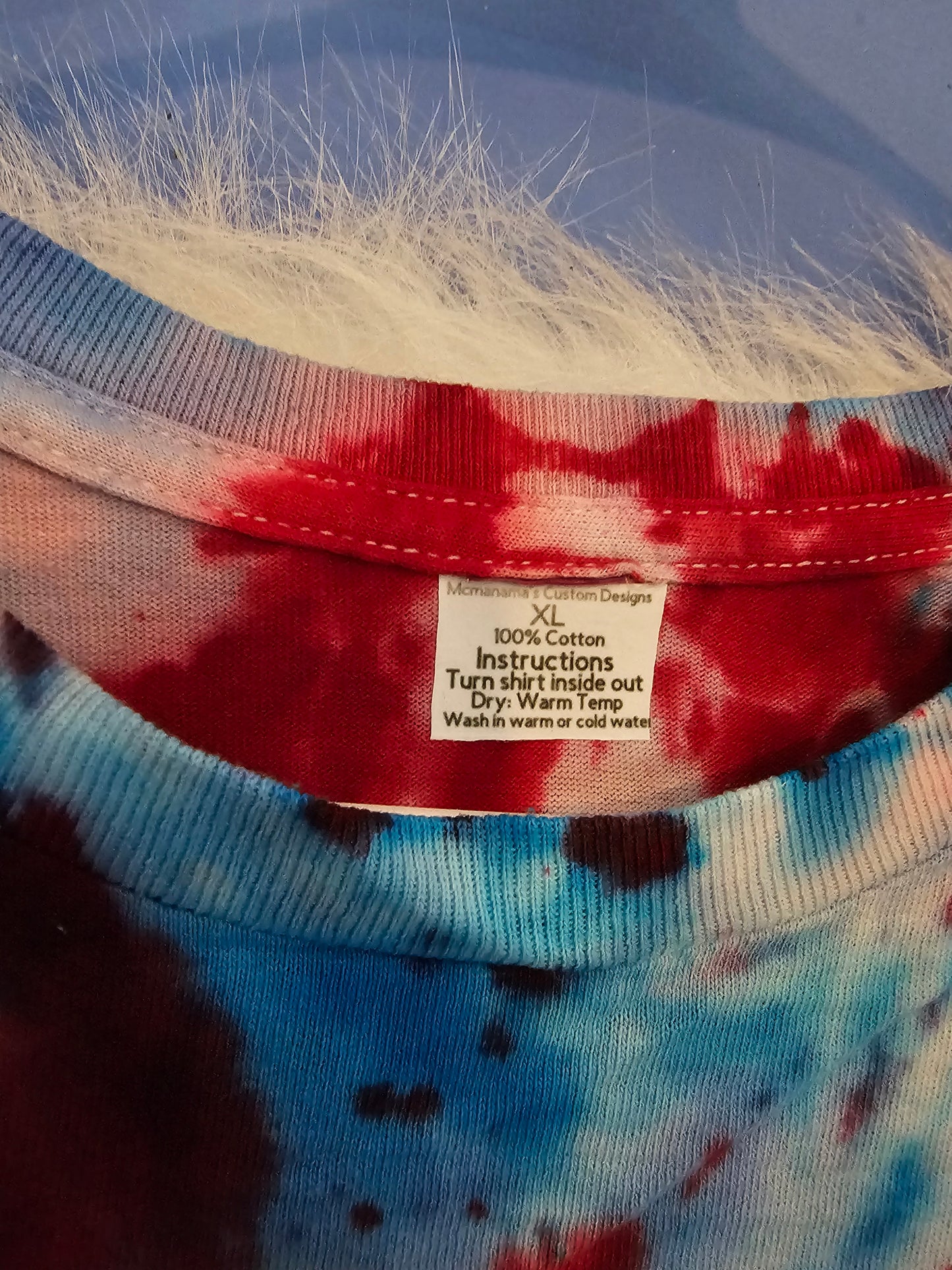Size XL 100% cotton tye dye celebration of July 4th Tshirt