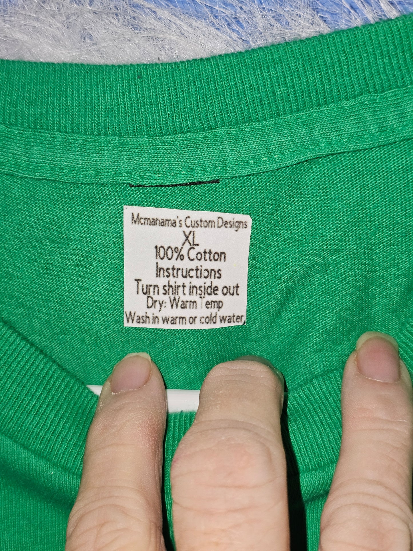 Size XL 100% cotton green cowgirl Tshirt