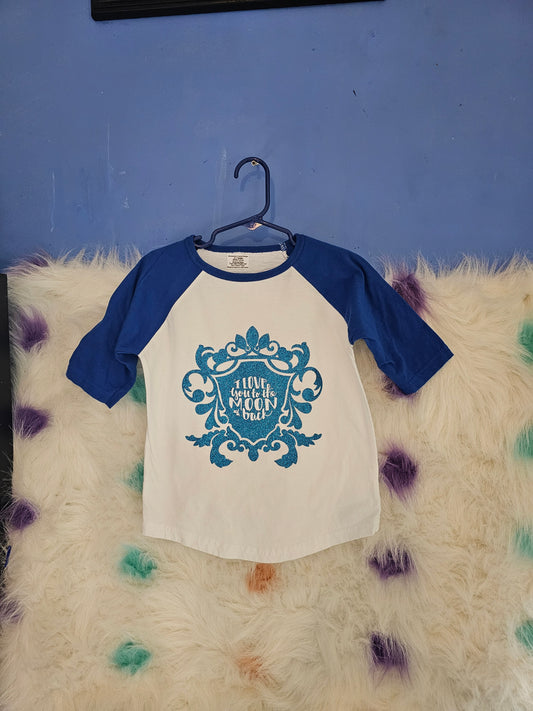 Size 4T Toddler I love you to the moon and back