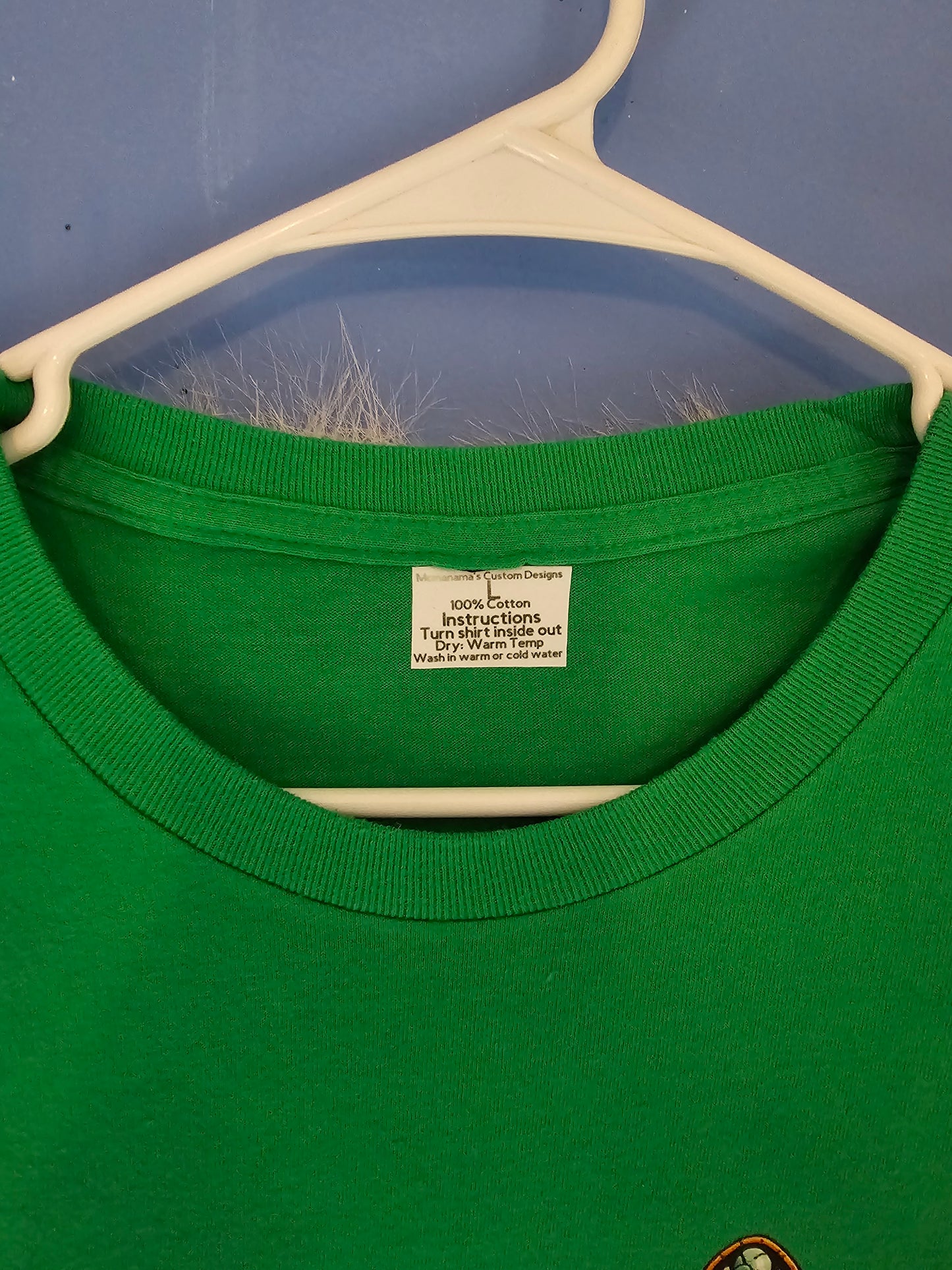 Size L 100% cotton Green Just a girl who loves Jesus Tshirt