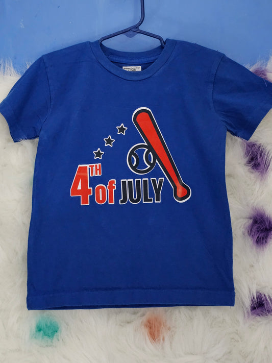 4T 100% cotton Fourth of July T Shirt
