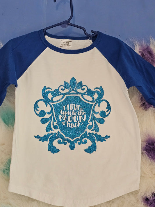 4T 100% cotton I love you to the moon Tshirt