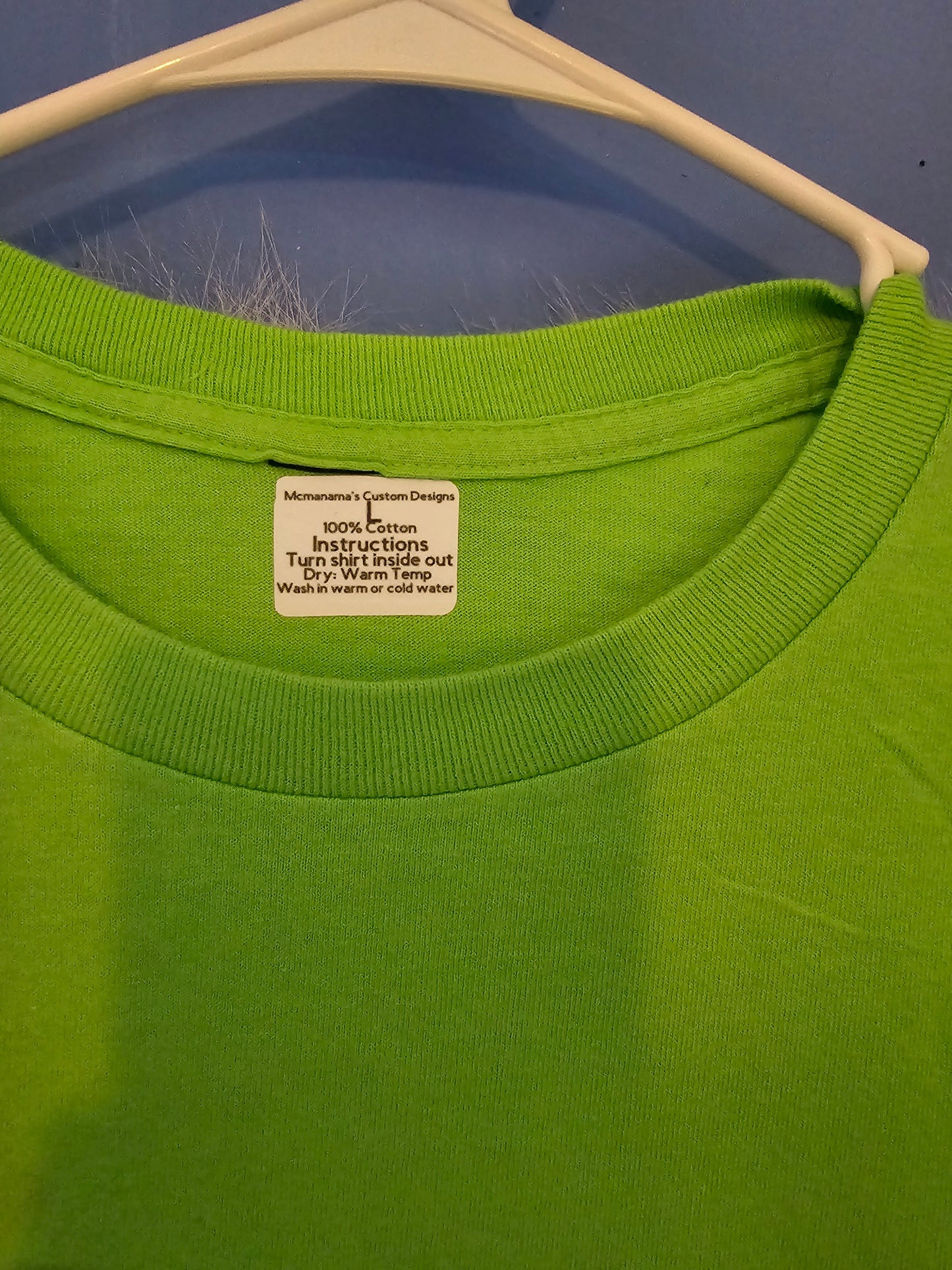 Size L 100%cotton light green Jesus is the reason Tshirt