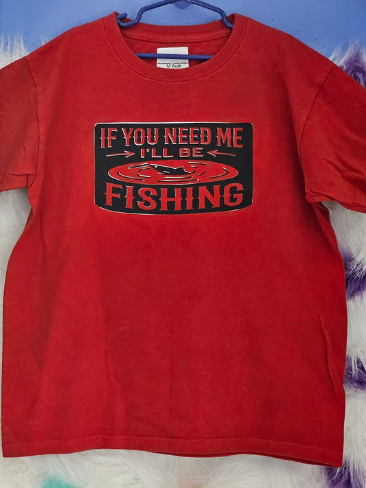 M youth 100%cotton fishing Tshirt