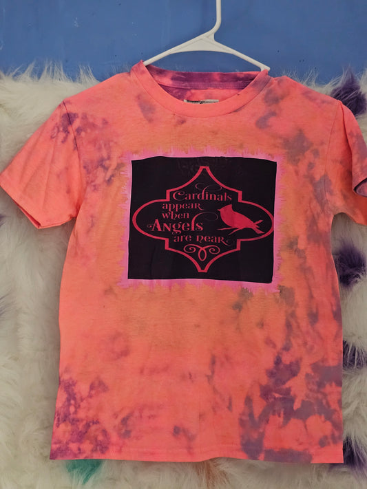 Size S 100% cotton tye dye When cardinals appear Tshirt