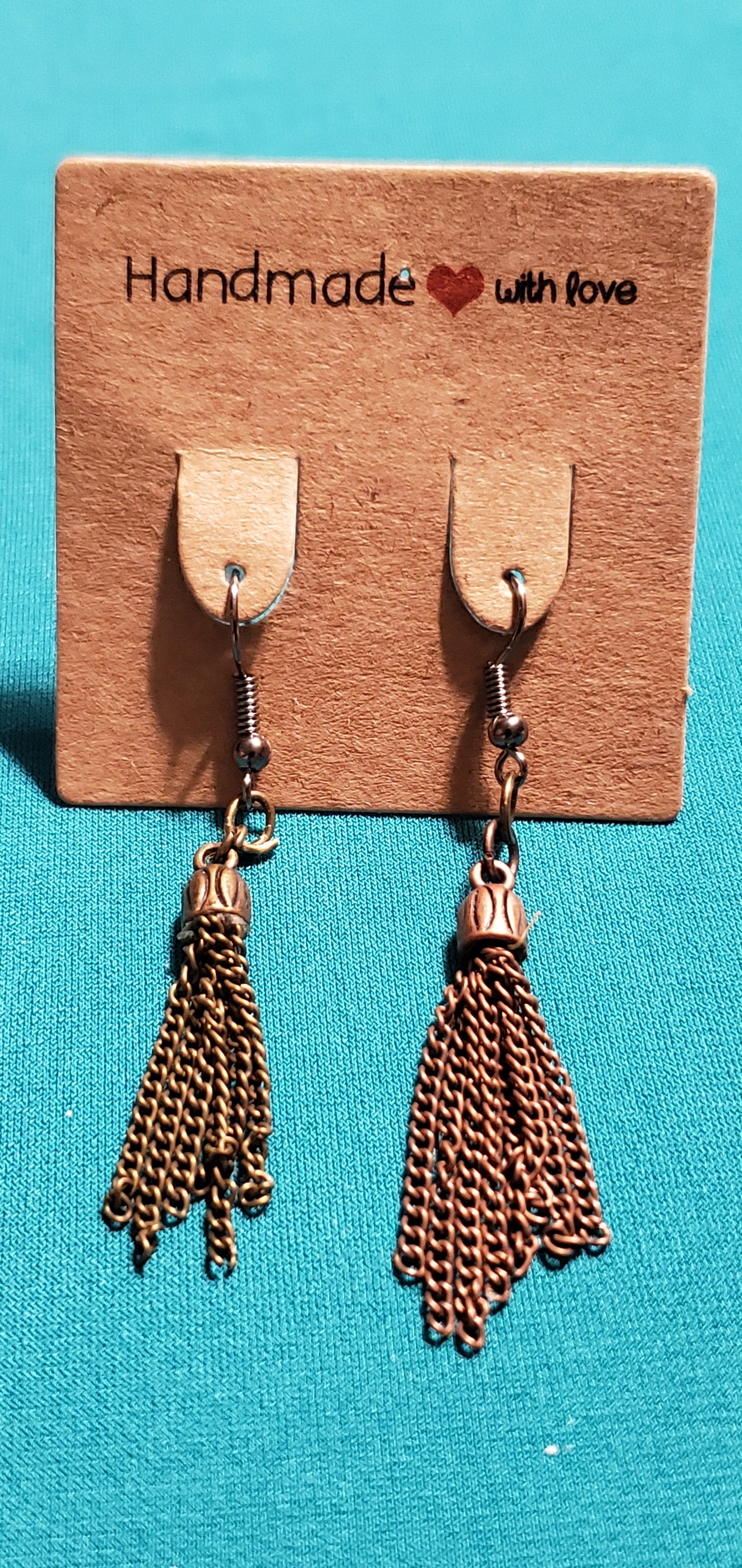 Bronze plated arrowhead necklace