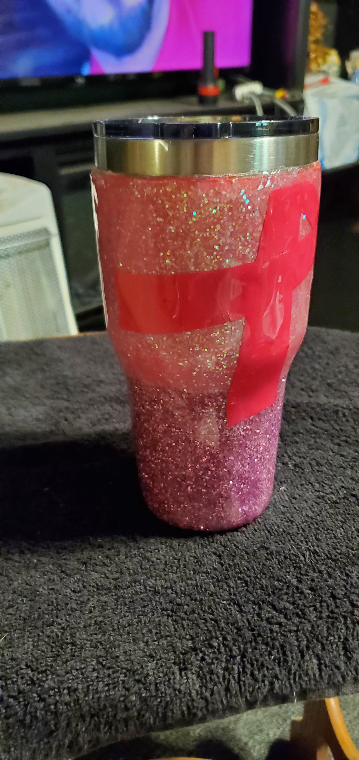 Cancer free 30 oz Built tumbler cup