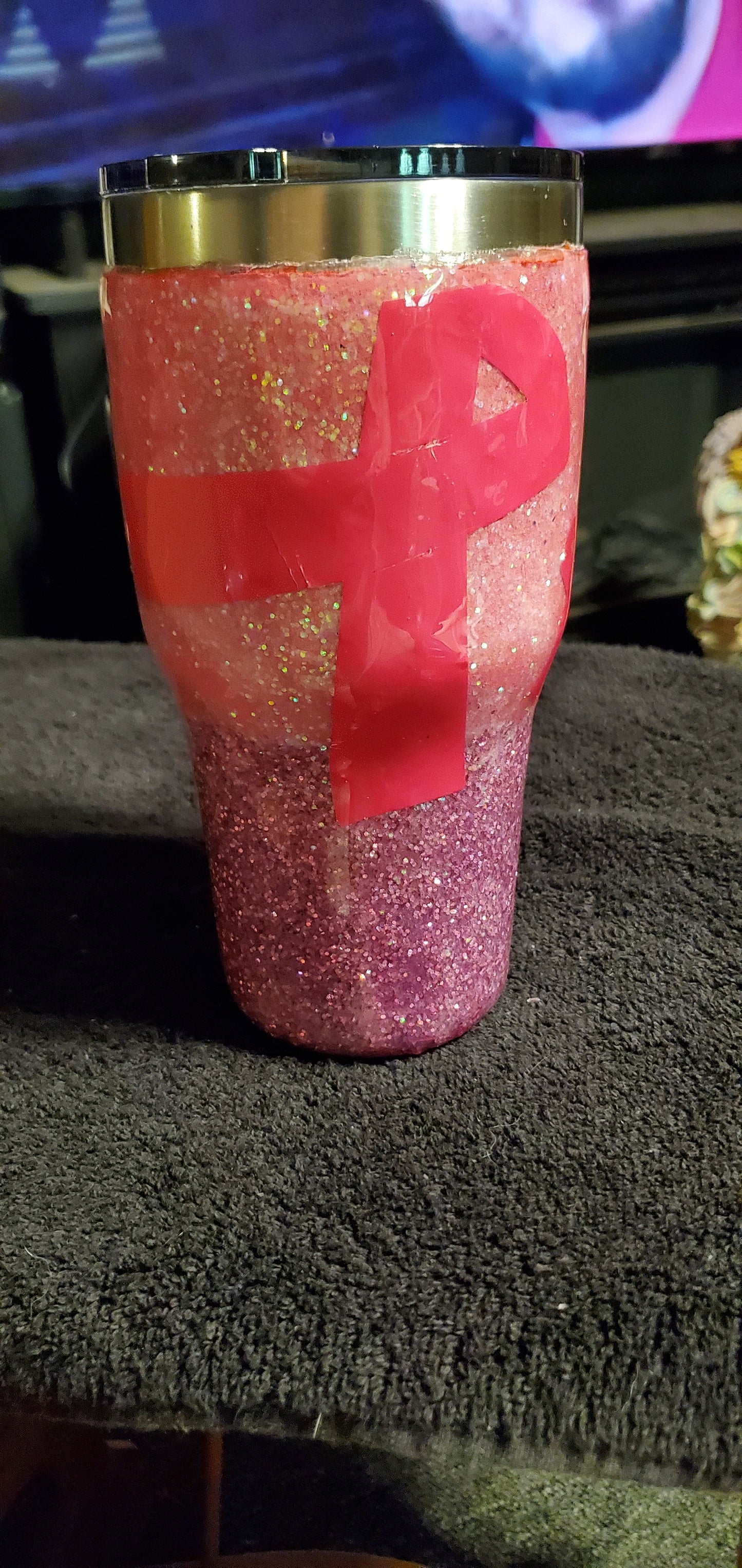 Cancer free 30 oz Built tumbler cup