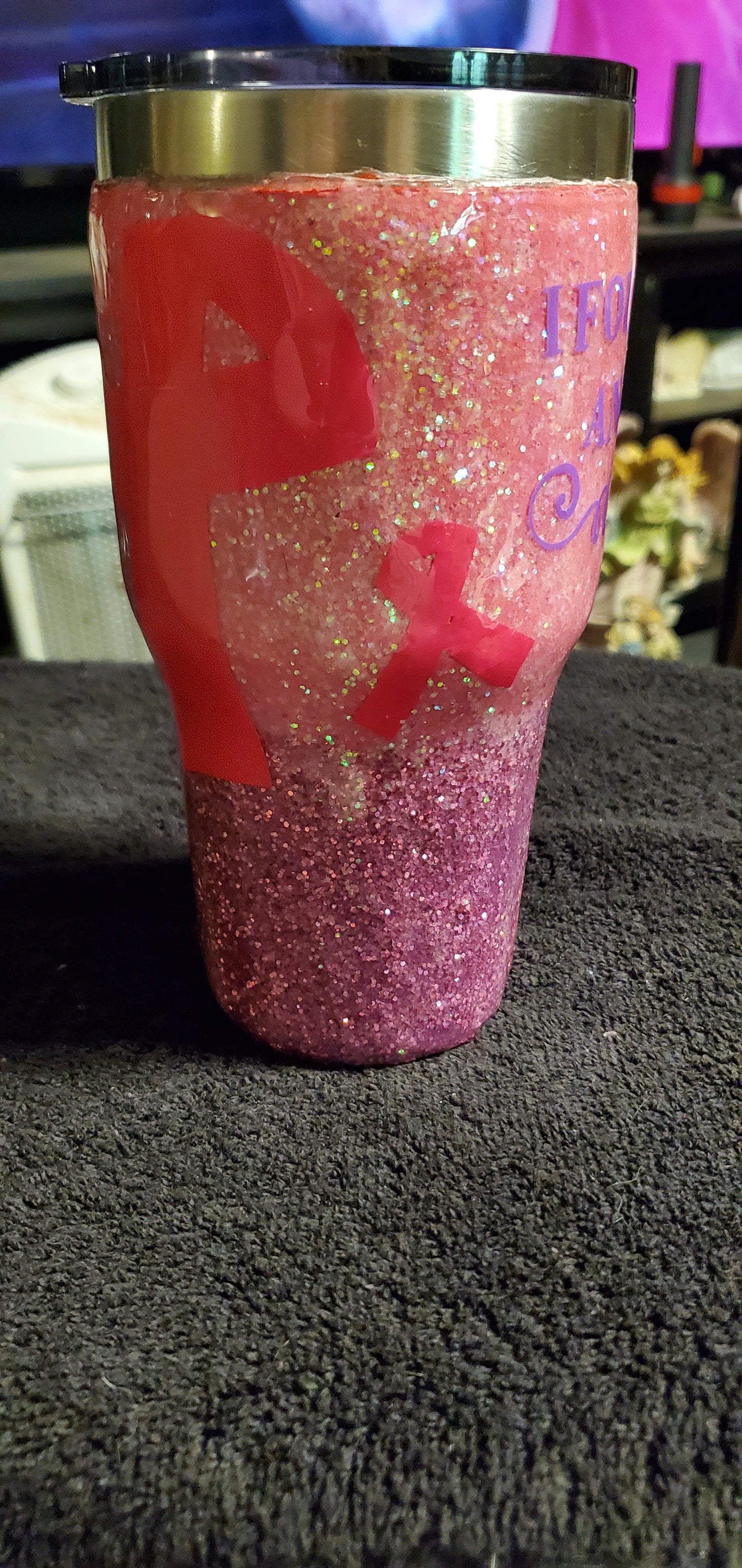 Cancer free 30 oz Built tumbler cup