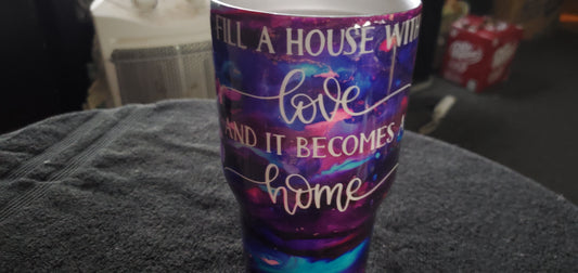 House becomes a home tumbler cup