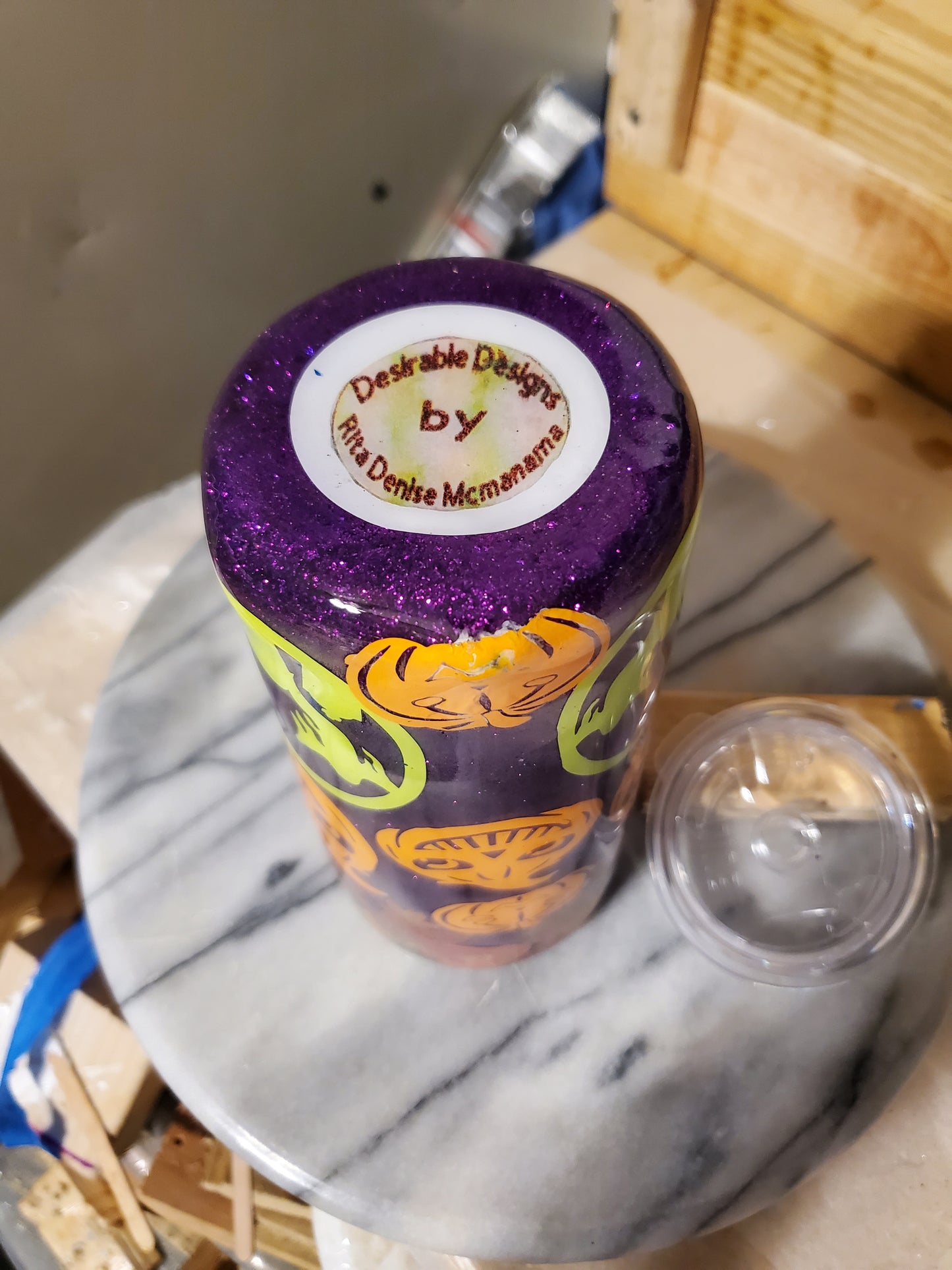 20 oz Spooky Foggy Happy Halloween Double Walled Stainless steel tumbler cup