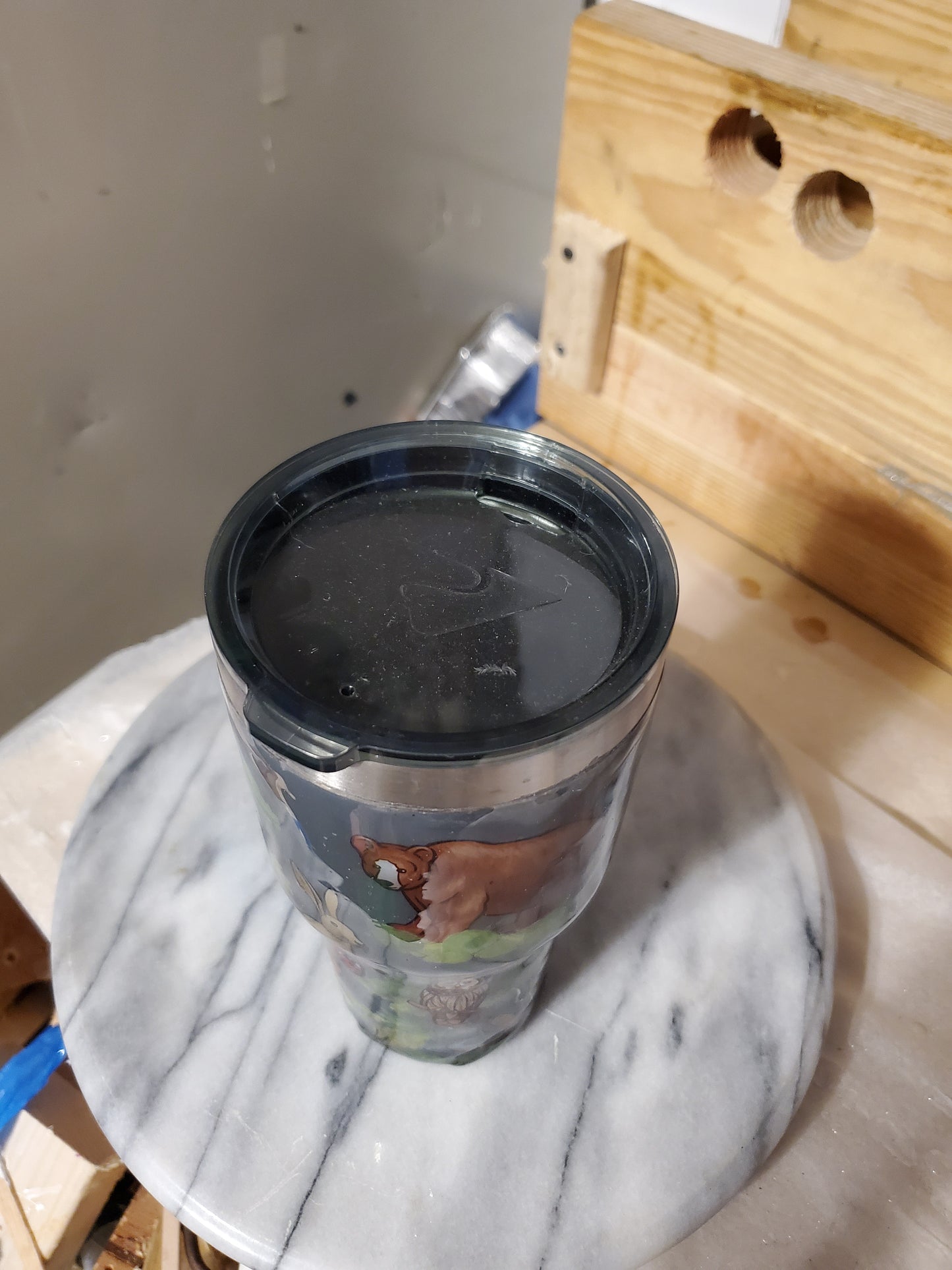 30 0z My Zoo Double walled insulated Stainless steel tumbler cup