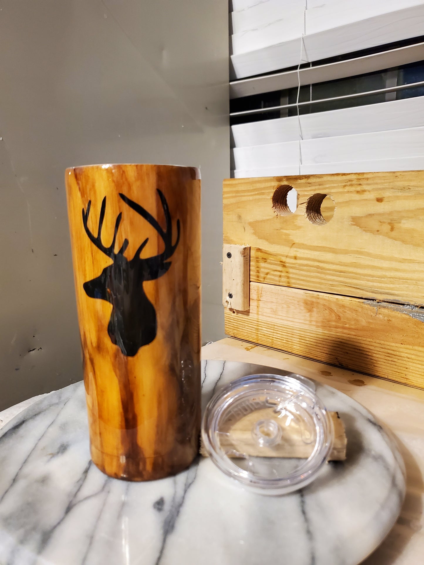 Big Buck 20 oz Double walled insulated Stainless steel tumbler cup