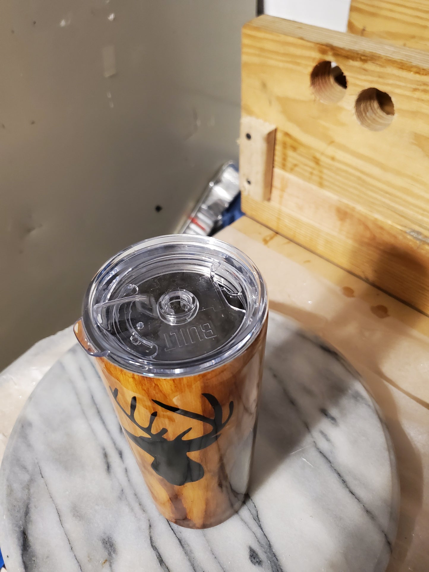 Big Buck 20 oz Double walled insulated Stainless steel tumbler cup