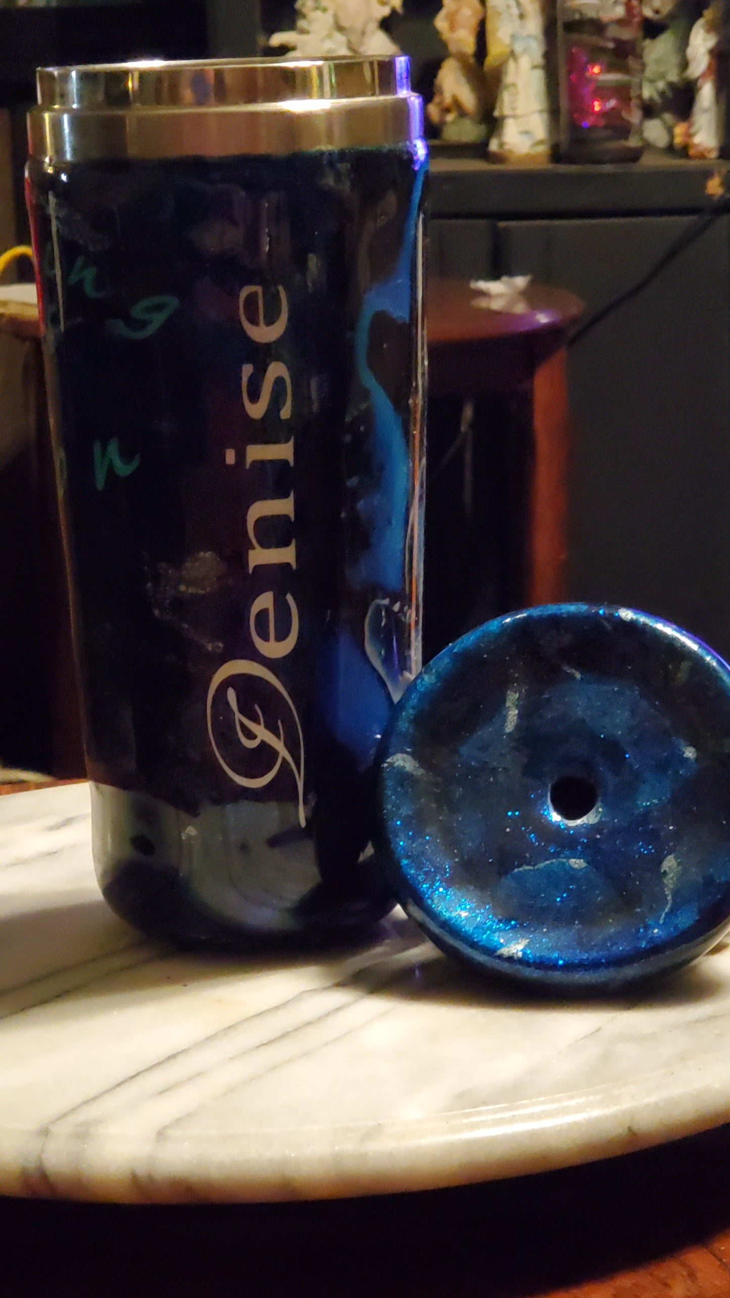 30 oz Howling at the moon stainless steel tumbler cup