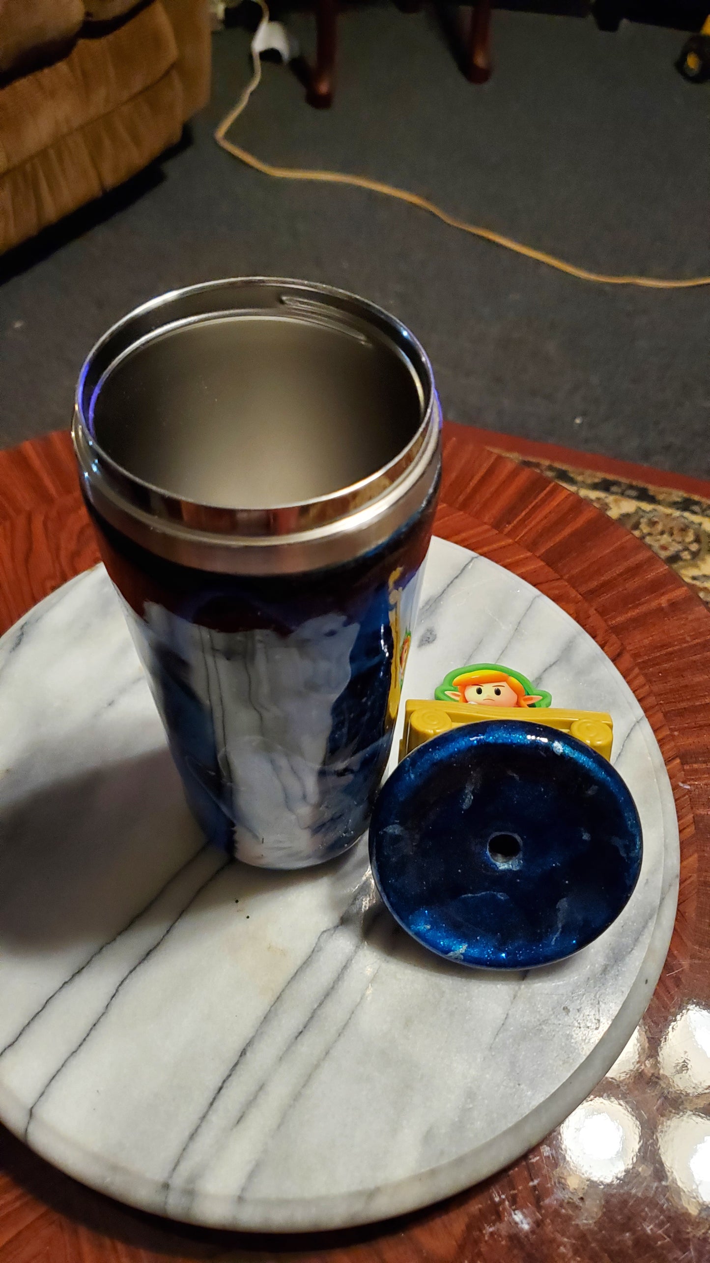 30 oz Howling at the moon stainless steel tumbler cup