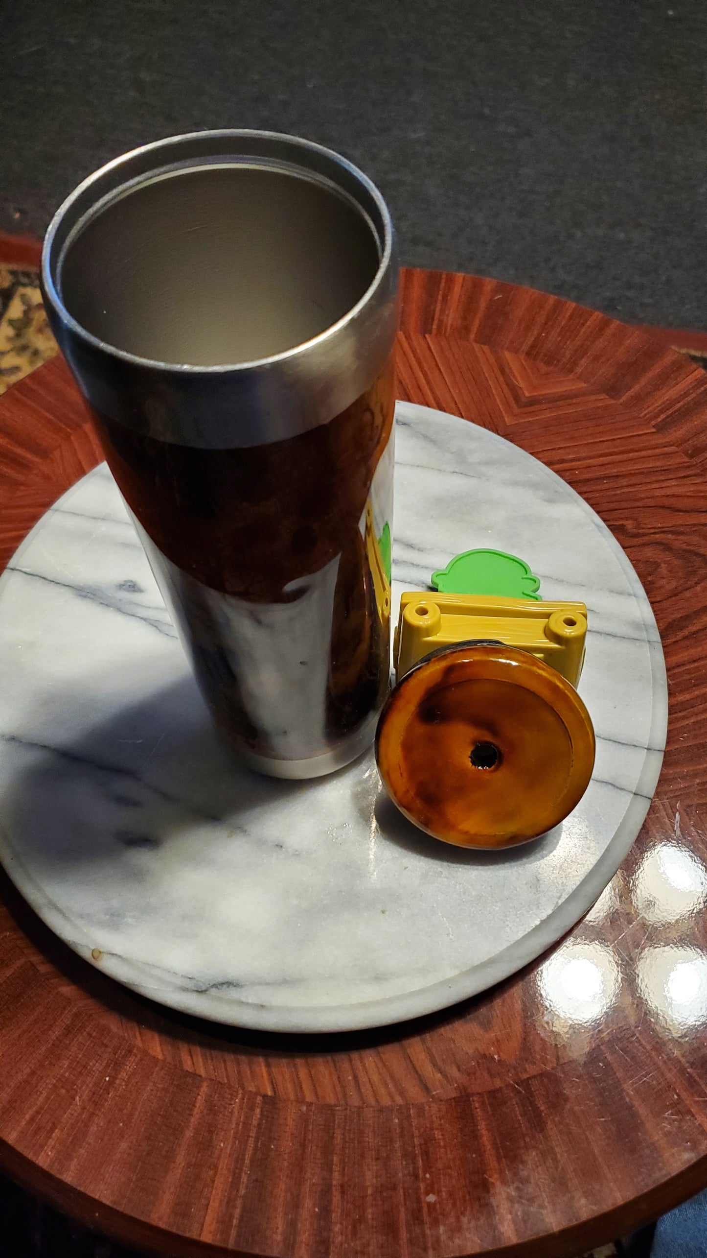 30 oz Brown Skeleton stainless steel tumbler cup