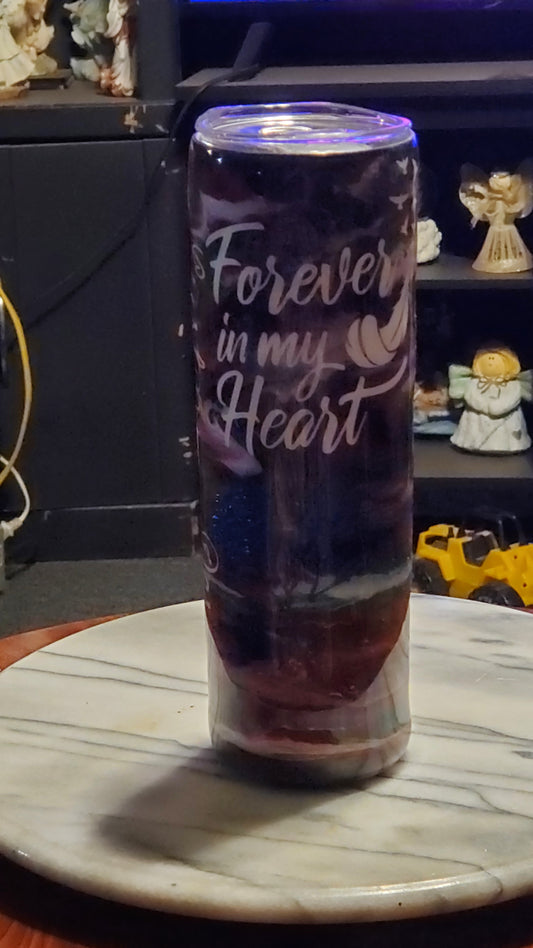 30 oz Forever in my heart tumbler cup