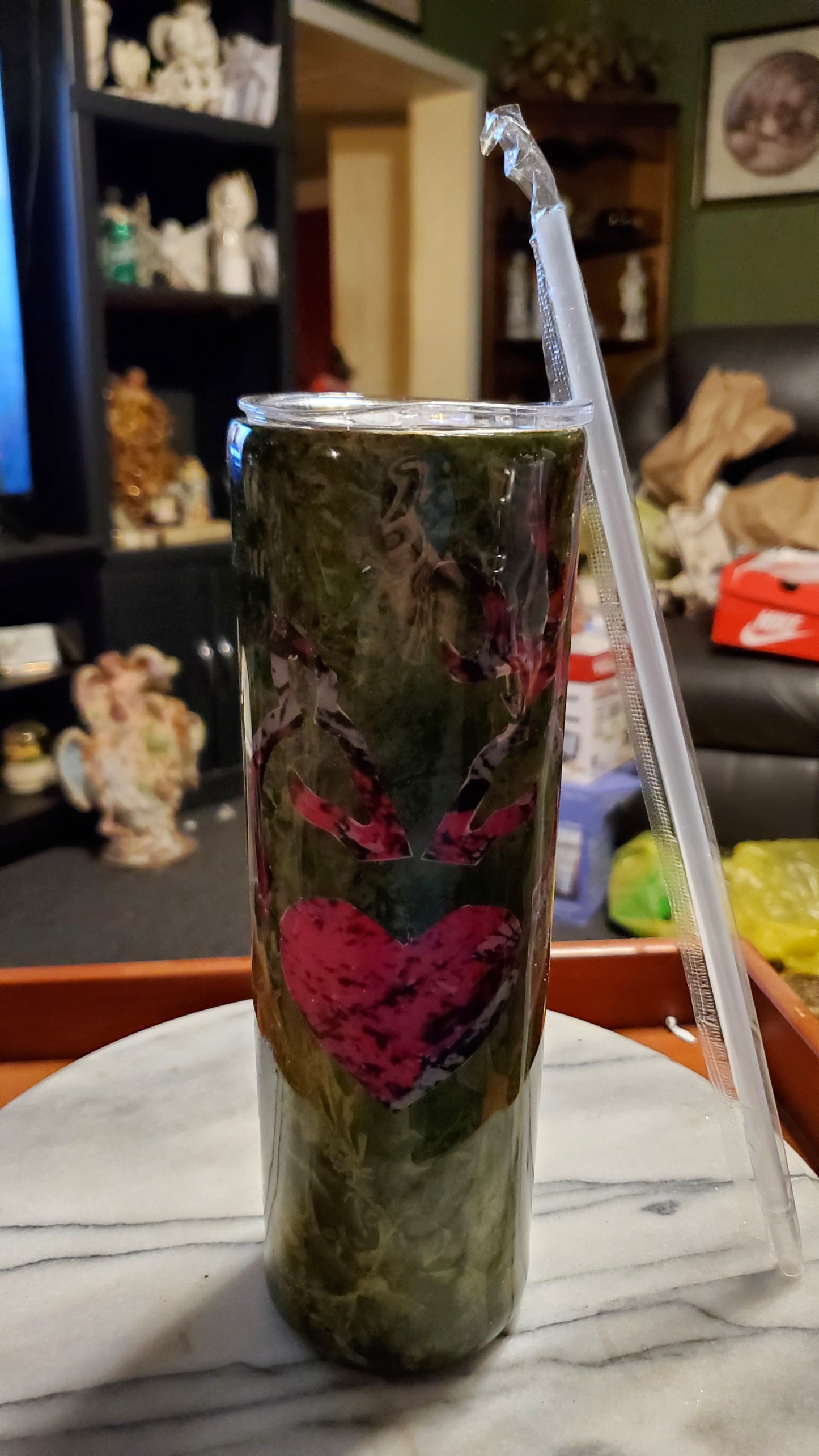 30 oz Camo Deer family decal