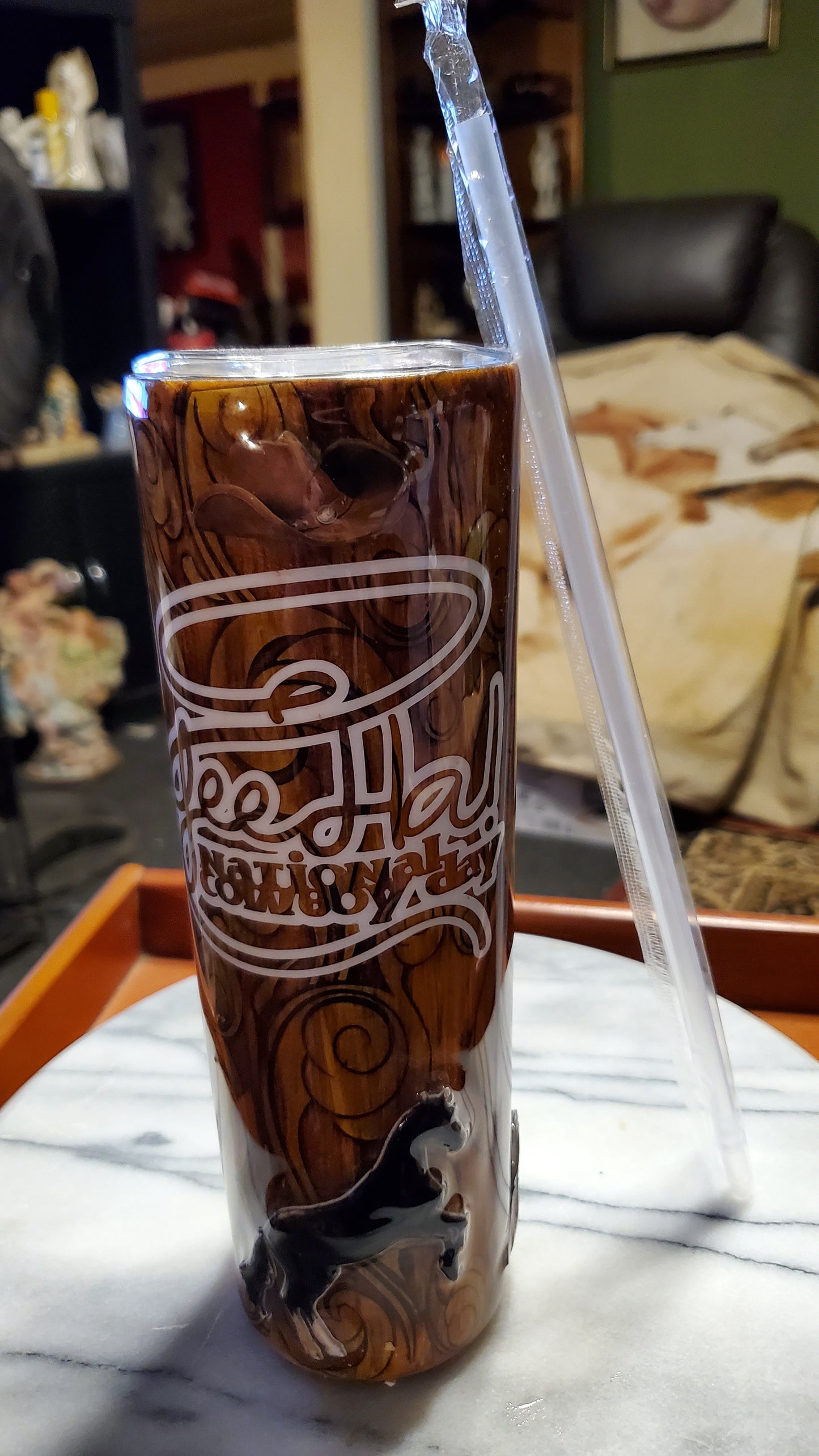 30 oz Country stainless steel hogg tumbler cup