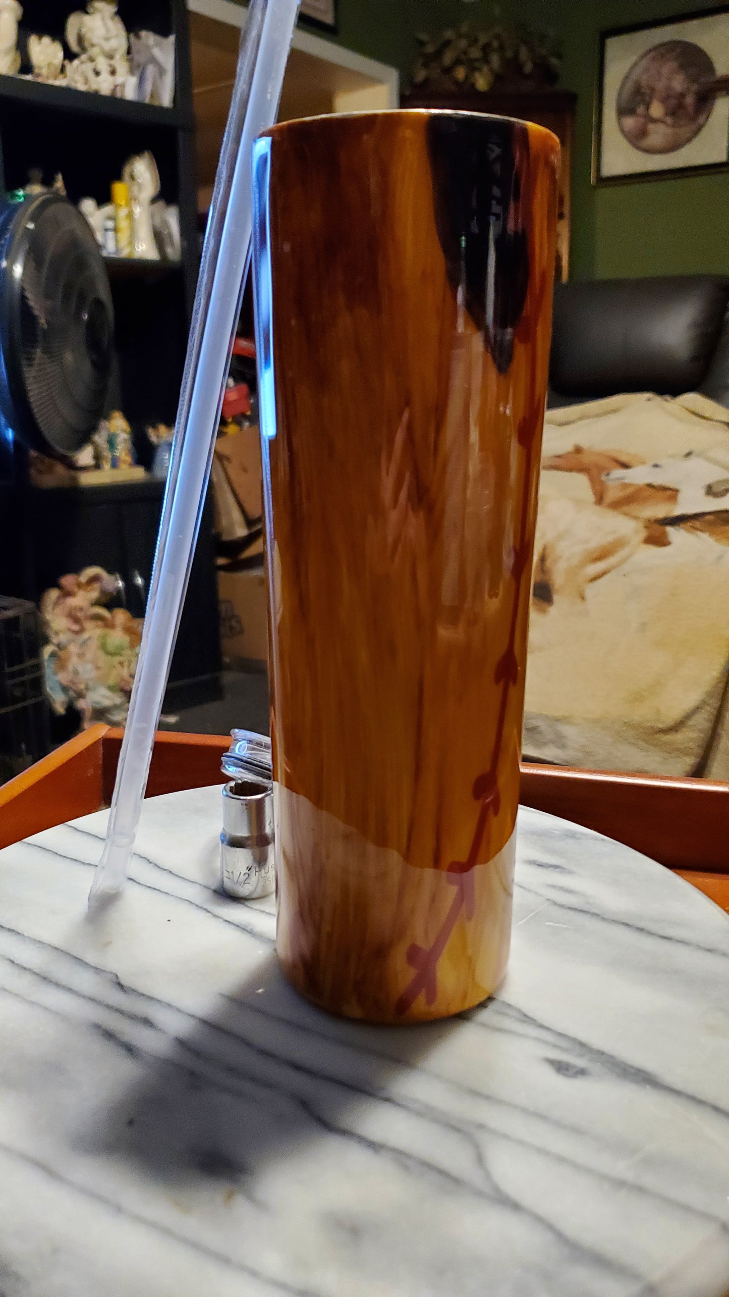 30 oz It's baseball you'll hogg stainless steel tumbler cup