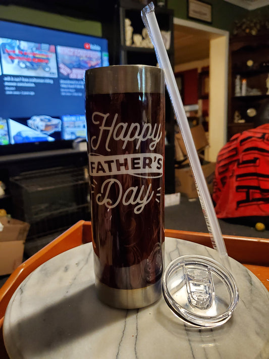 30 oz Happy Father's Day Stainless steel hogg tumbler cup