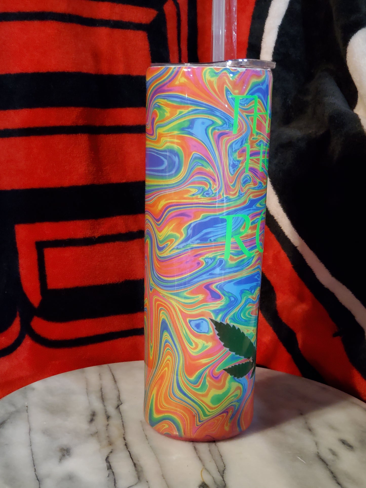 30 oz That's how I roll stainless steel hogg tumbler cup