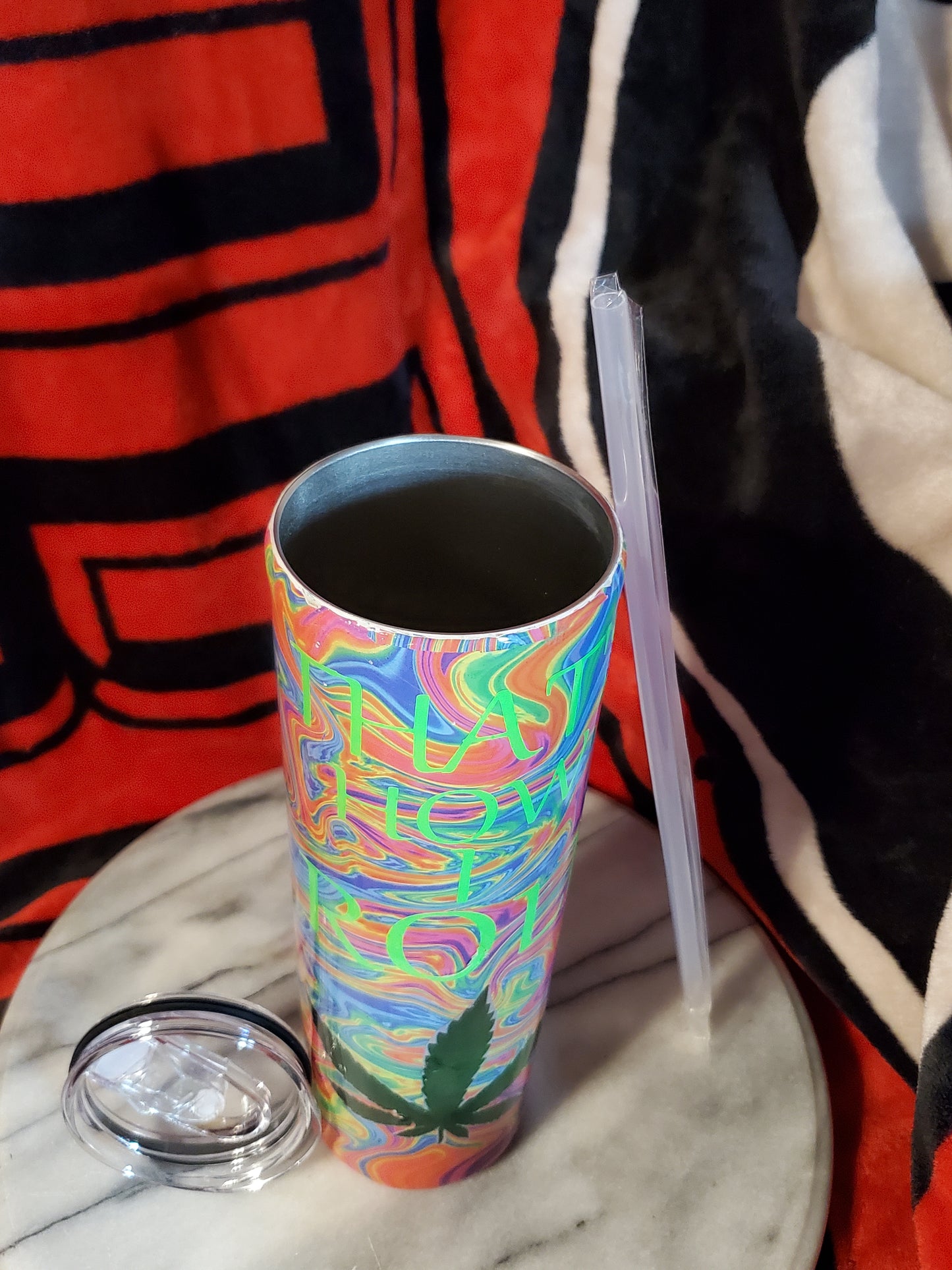 30 oz That's how I roll stainless steel hogg tumbler cup