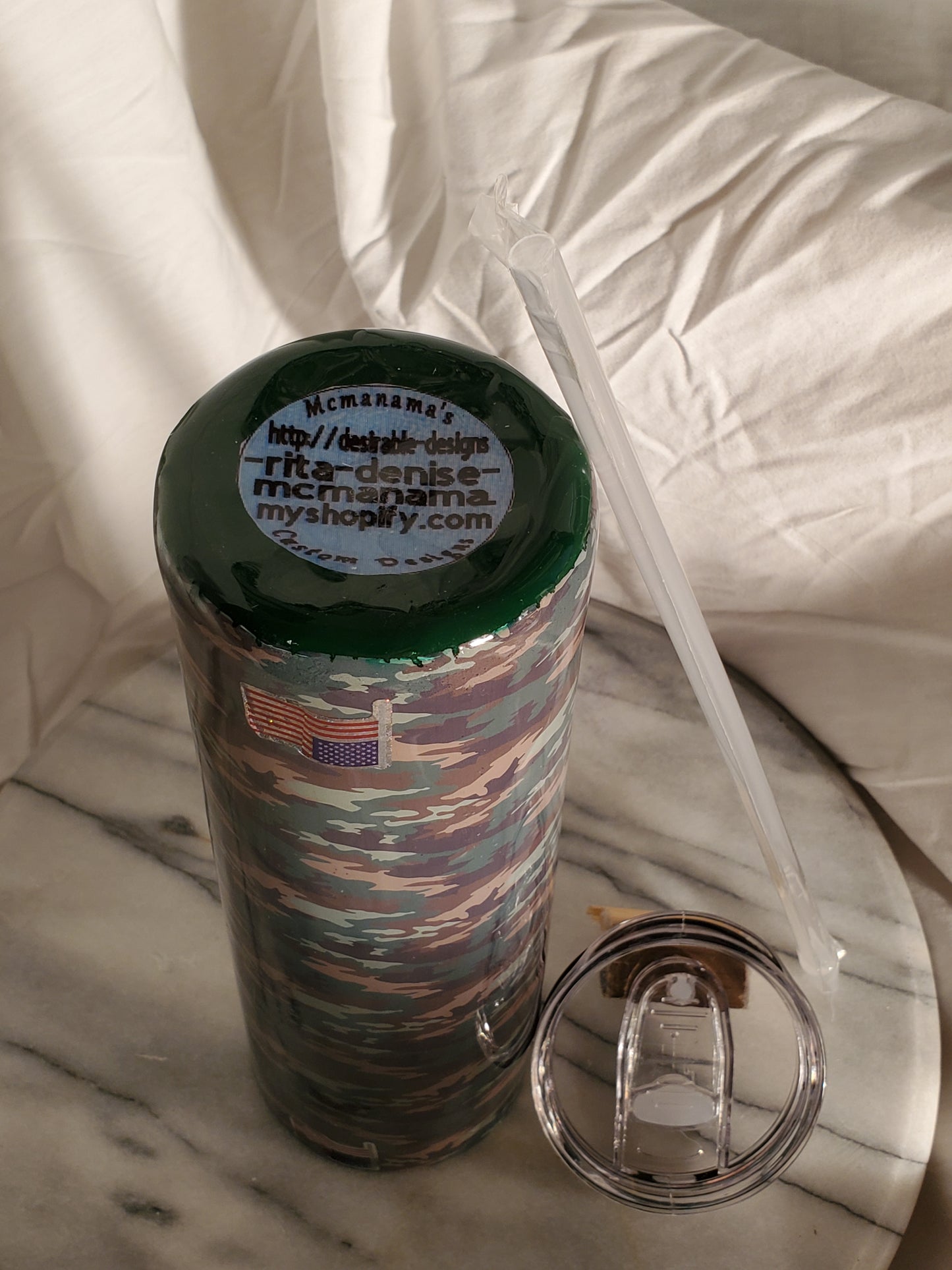30 oz United States army hogg stainless steel tumbler cup
