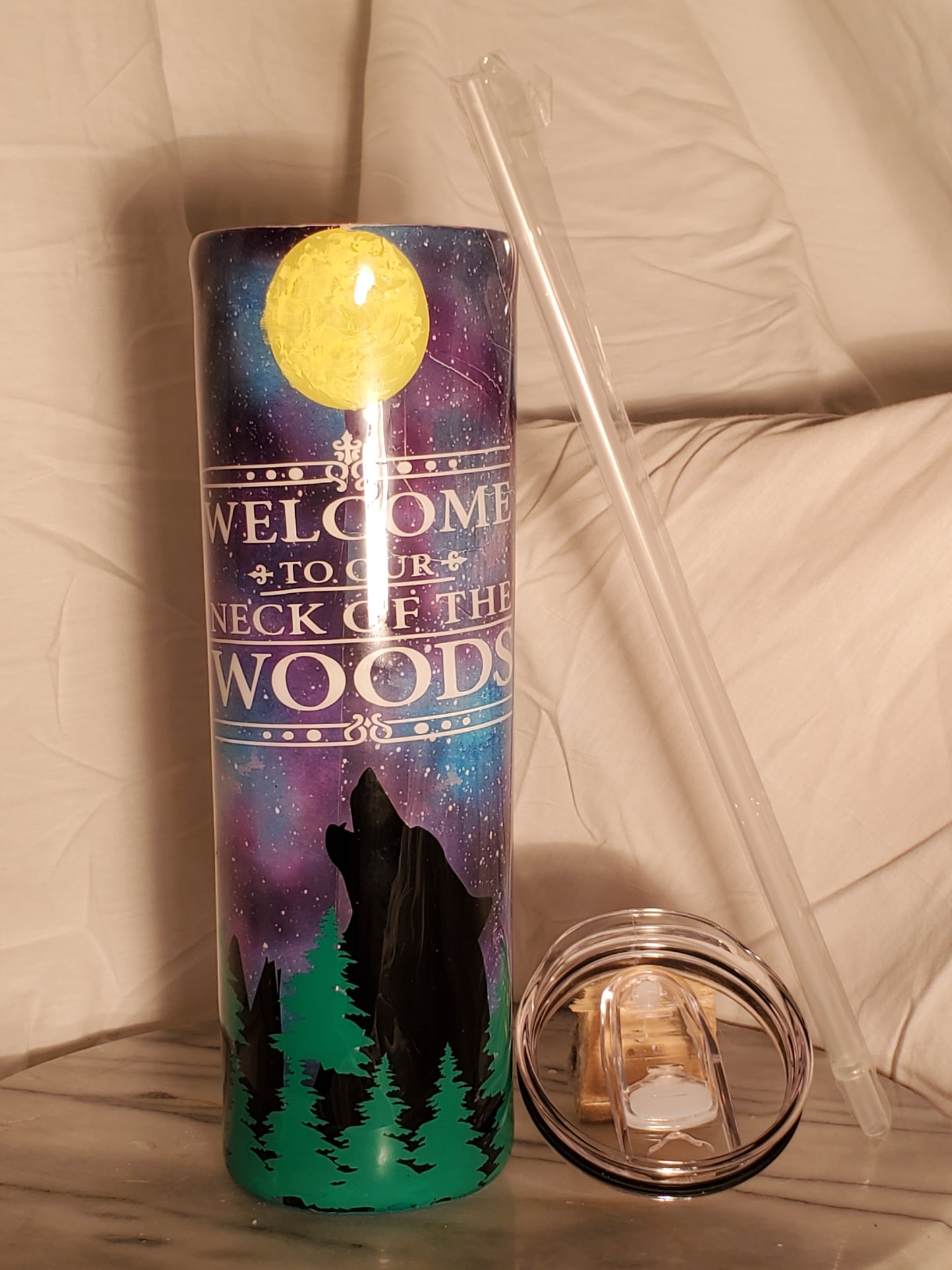 30 oz Your in our neck of the woods stainless steel tumbler cup