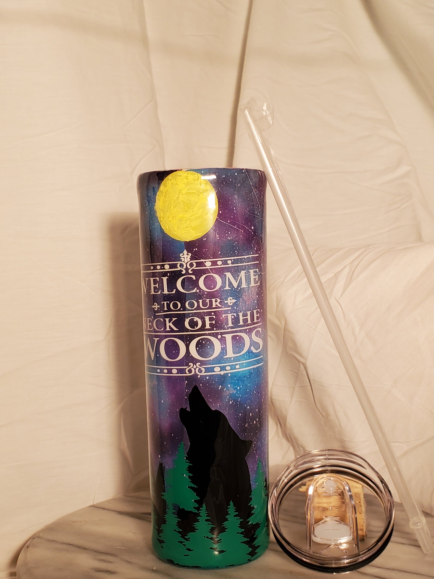 30 oz Your in our neck of the woods stainless steel tumbler cup