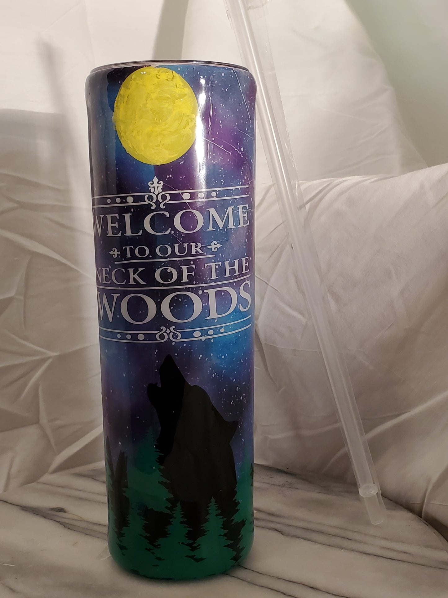 30 oz Your in our neck of the woods stainless steel tumbler cup