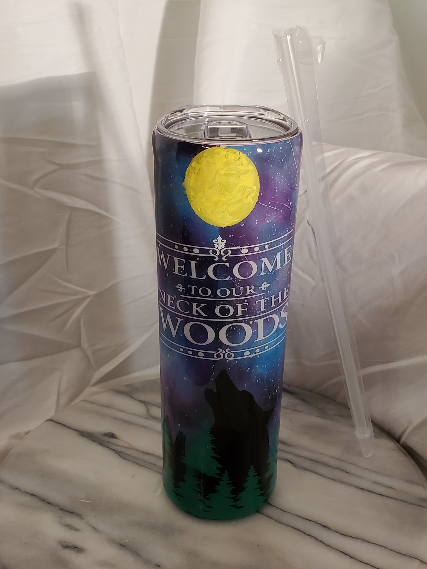30 oz Your in our neck of the woods stainless steel tumbler cup
