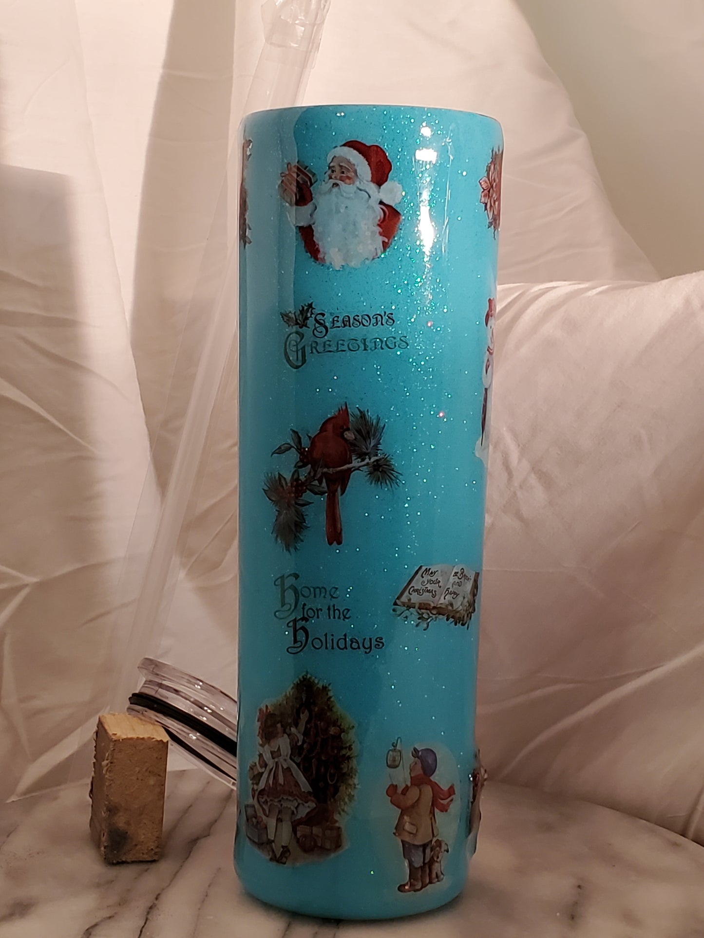 30 oz Merry Christmas hogg stainless steel tumbler cup