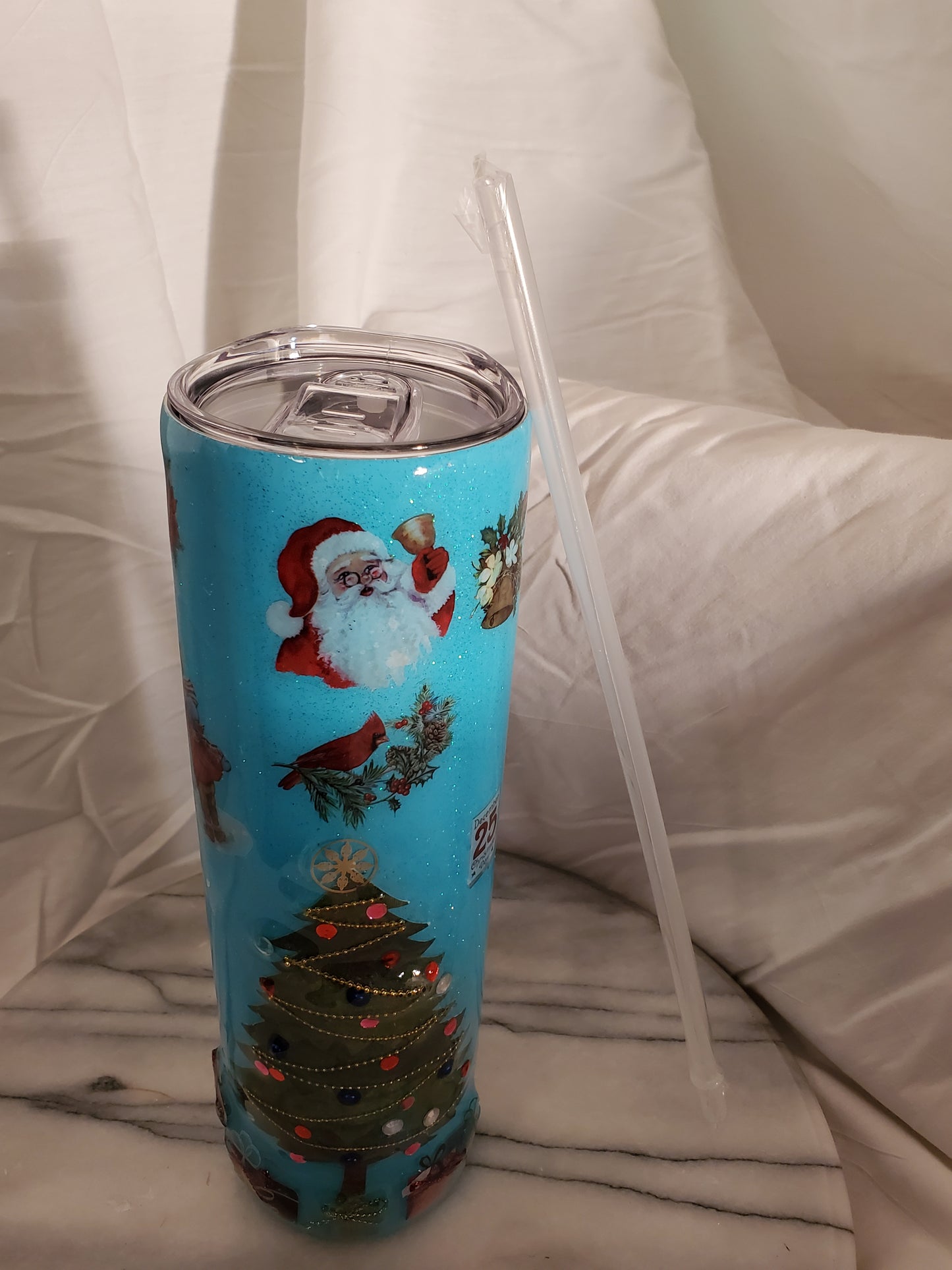30 oz Merry Christmas hogg stainless steel tumbler cup