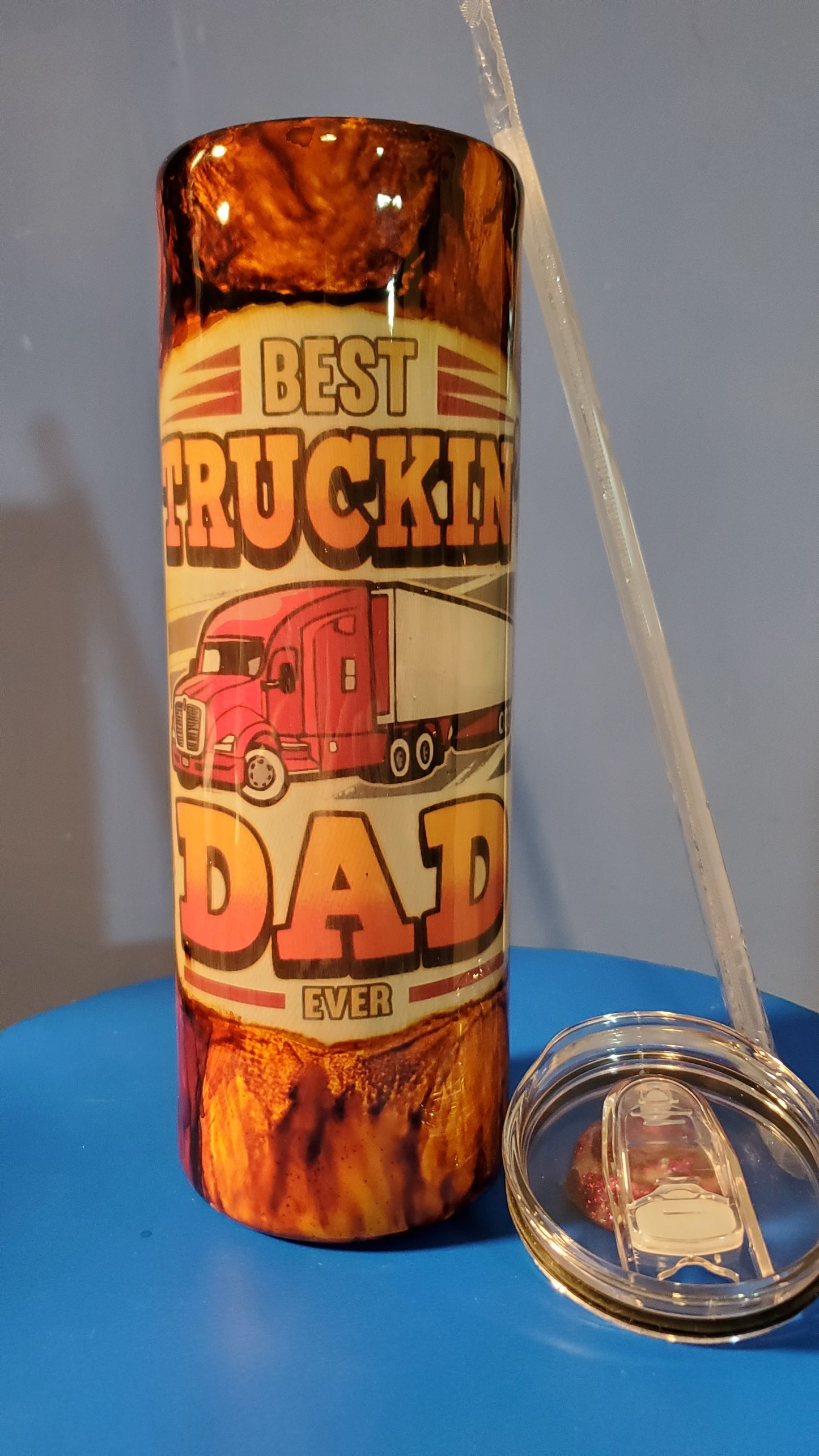 Best truck driver Dad tumbler Cup