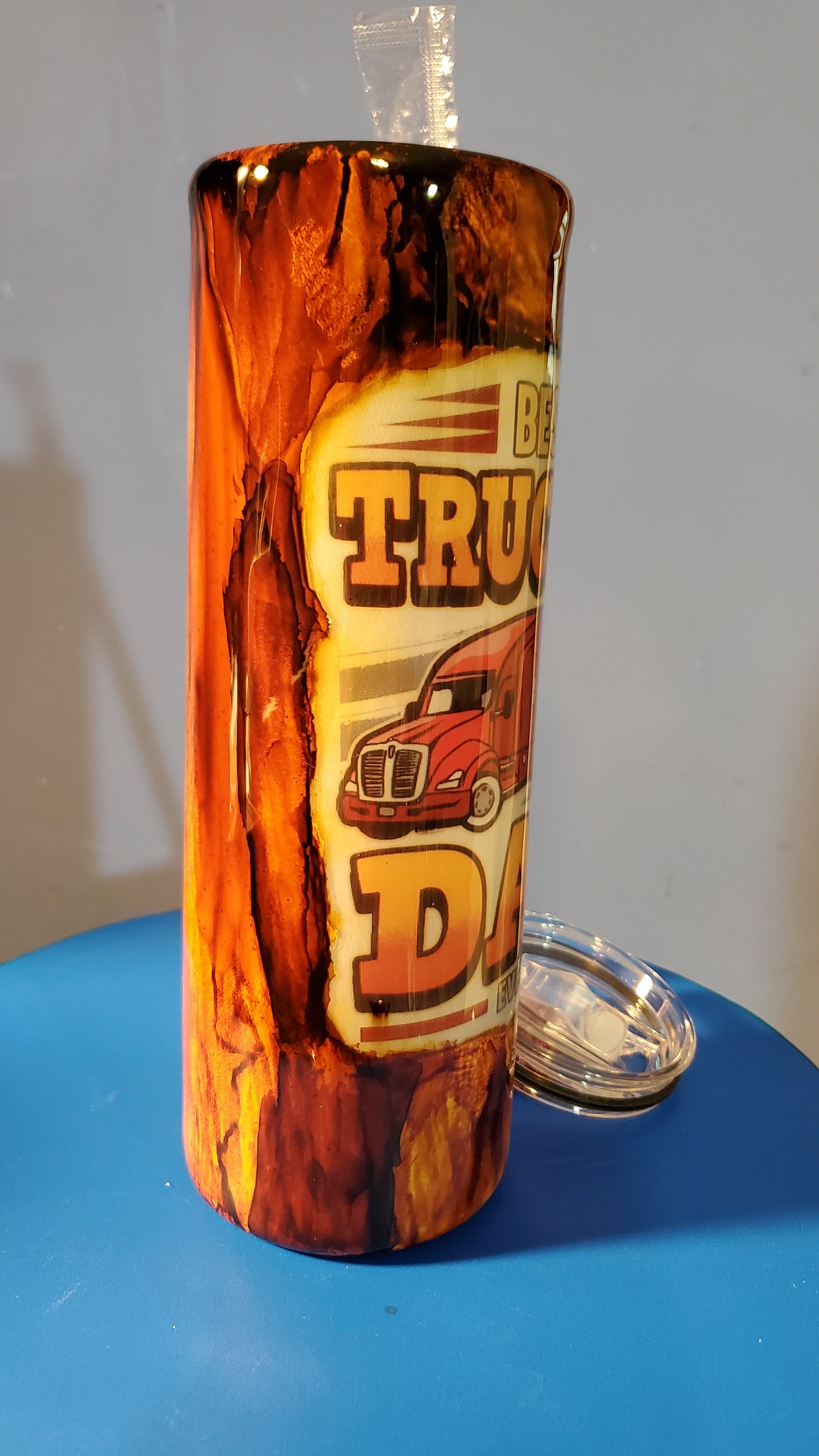 Best truck driver Dad tumbler Cup