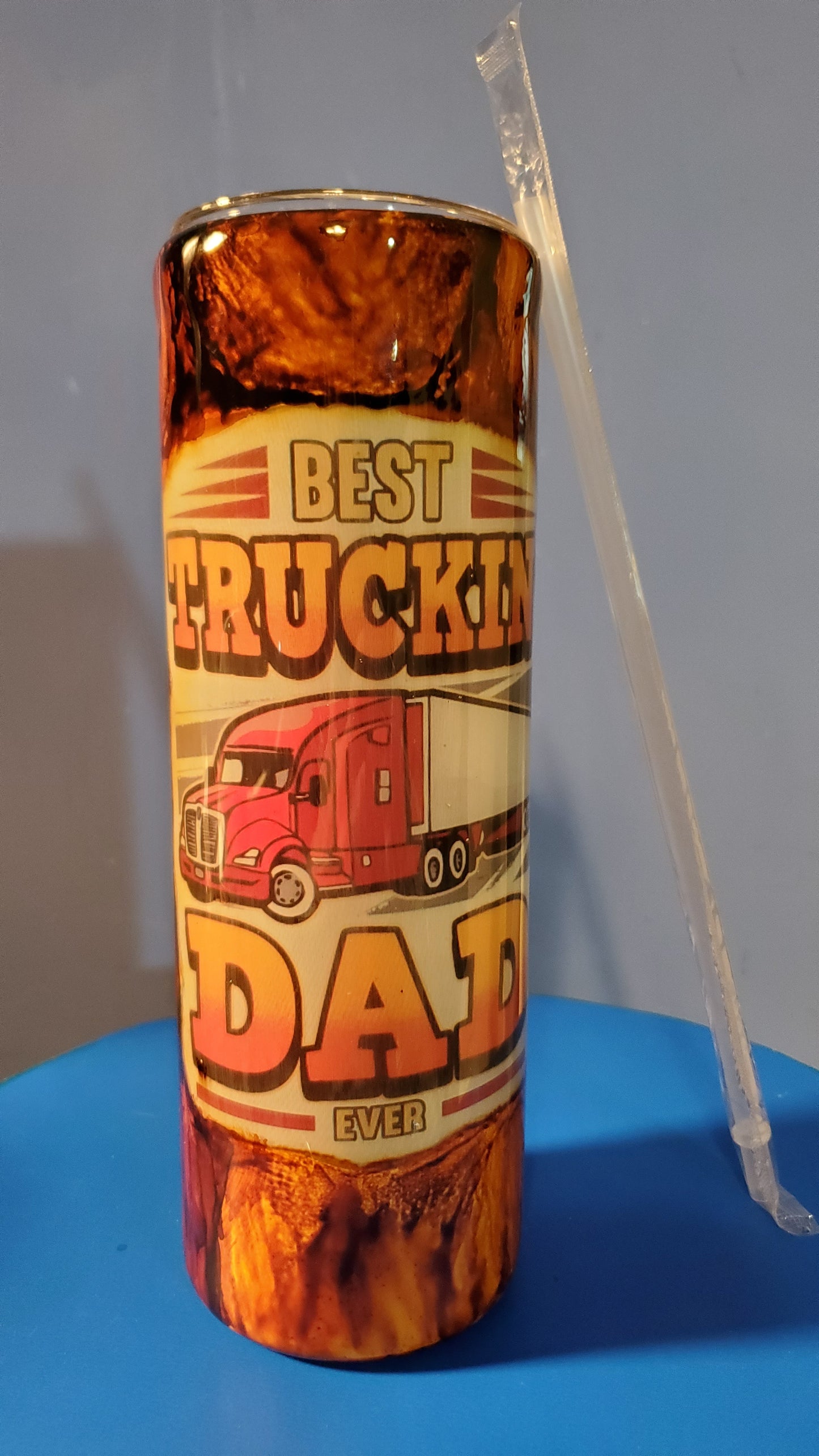 Best truck driver Dad tumbler Cup